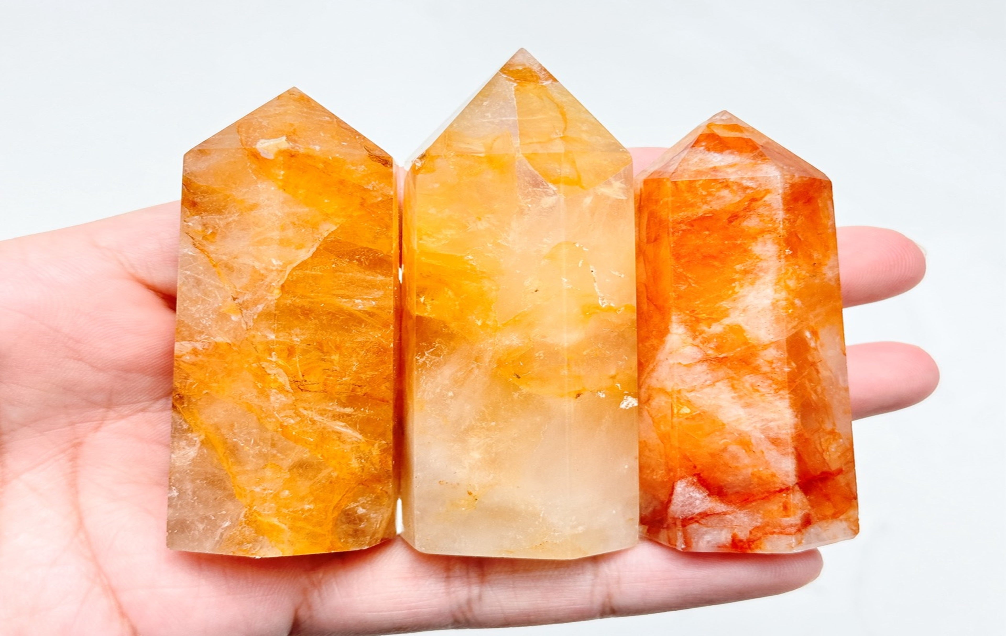 Golden healer Quartz promoting self-confidence and courage.