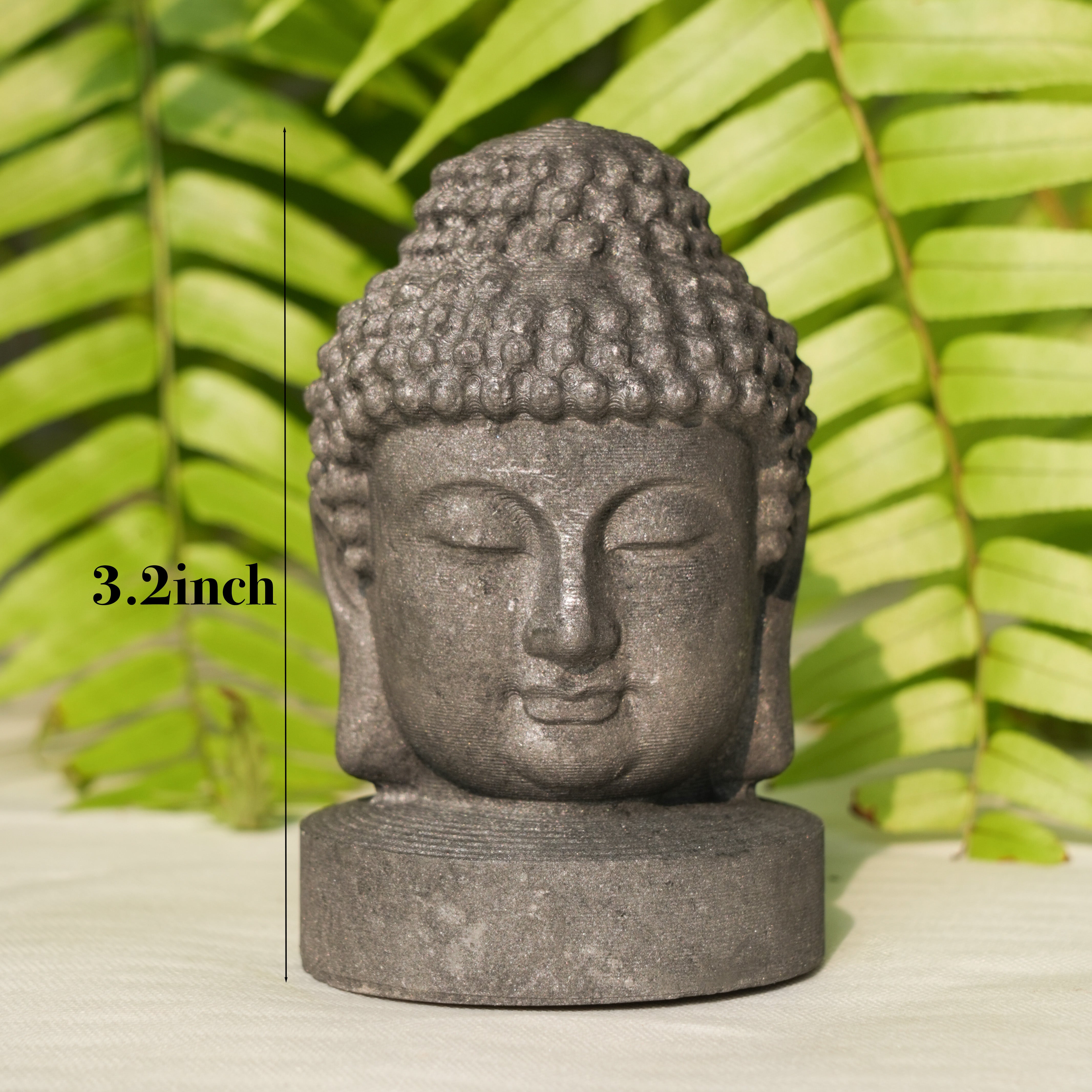 Shungite Buddha Head