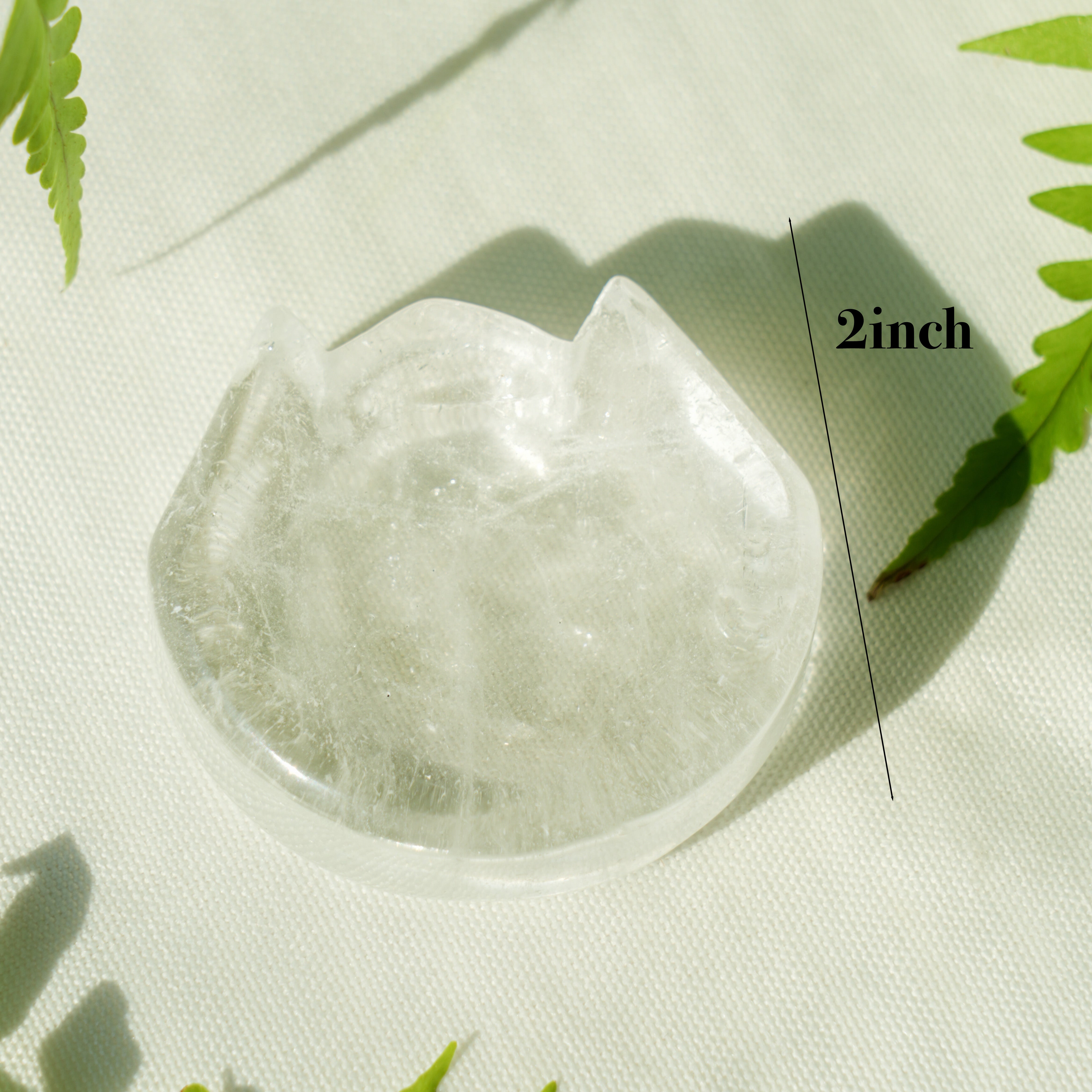 Clear Quartz Cat Bowl