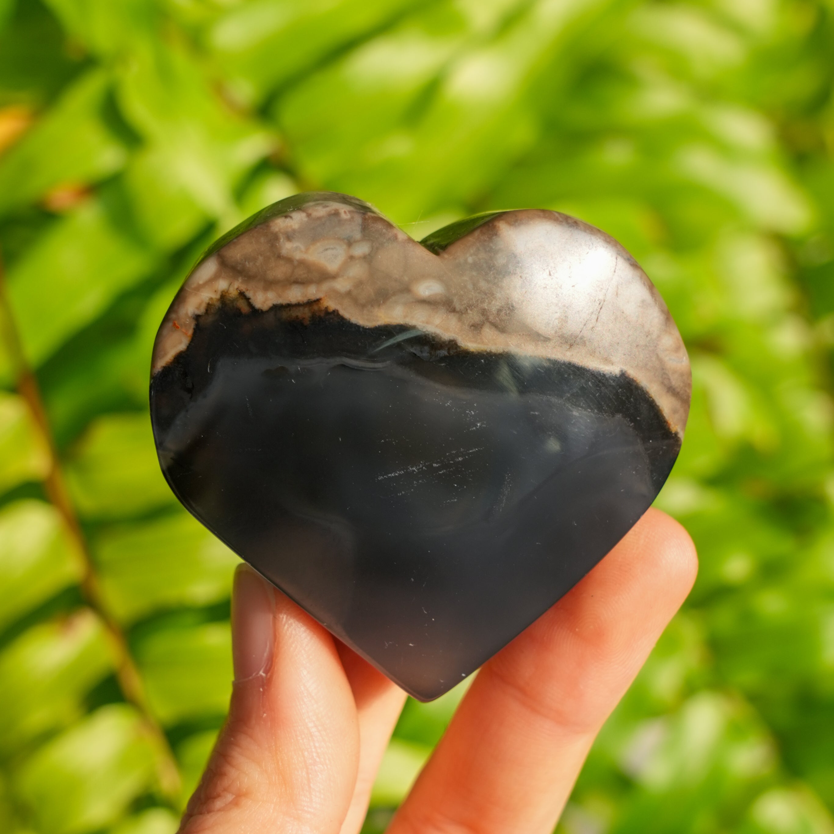 Volcano Agate Heart
