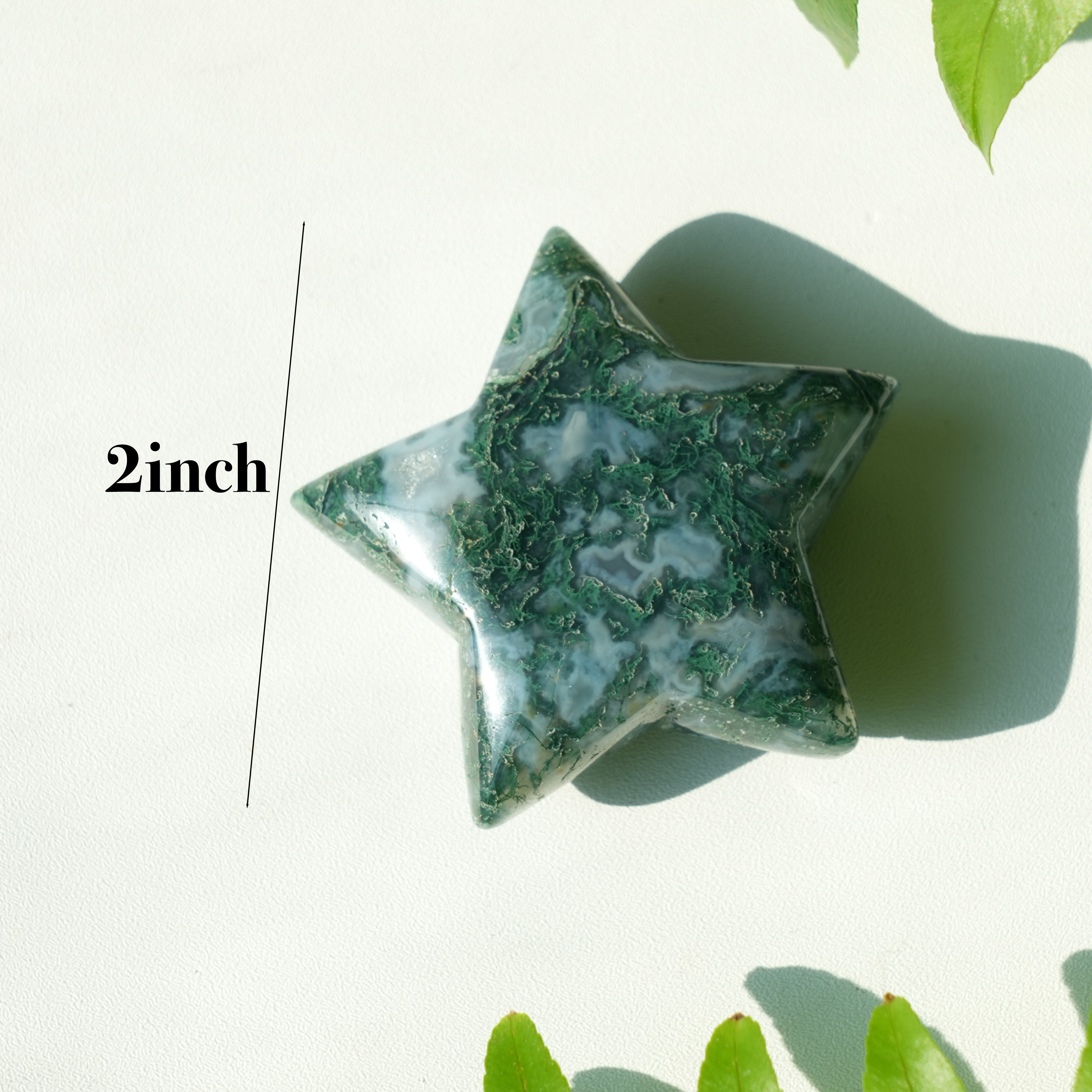 Moss Agate Star