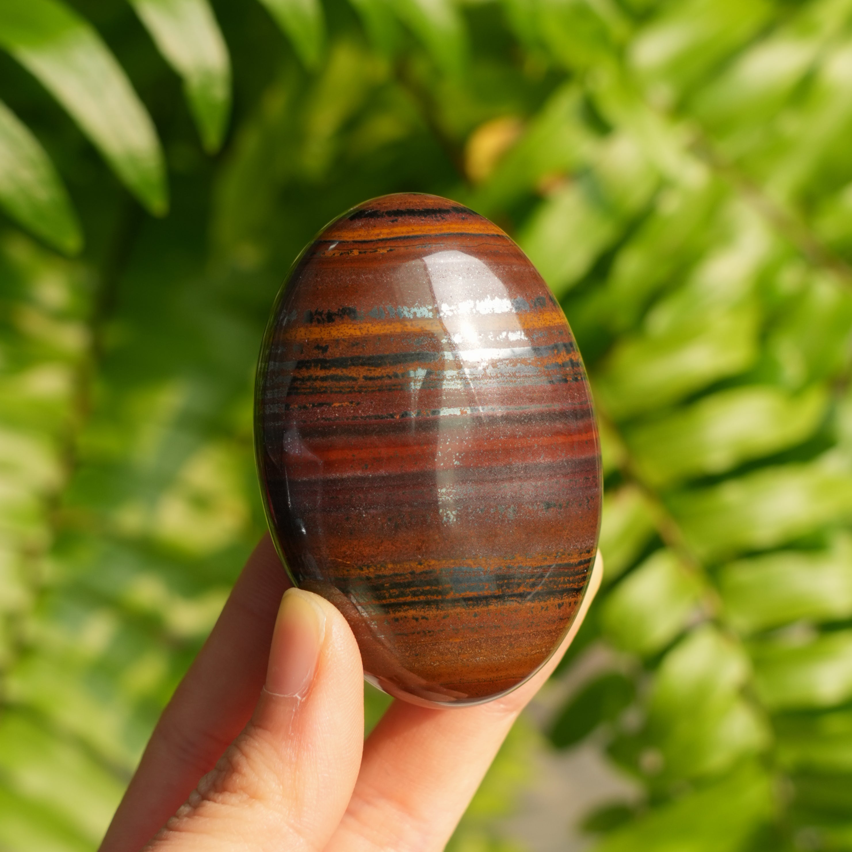 Lron Tiger Eye Stone Palmstone