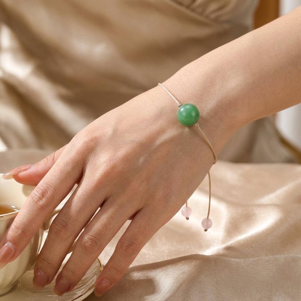 Green Aventurine Wristband Bracelet