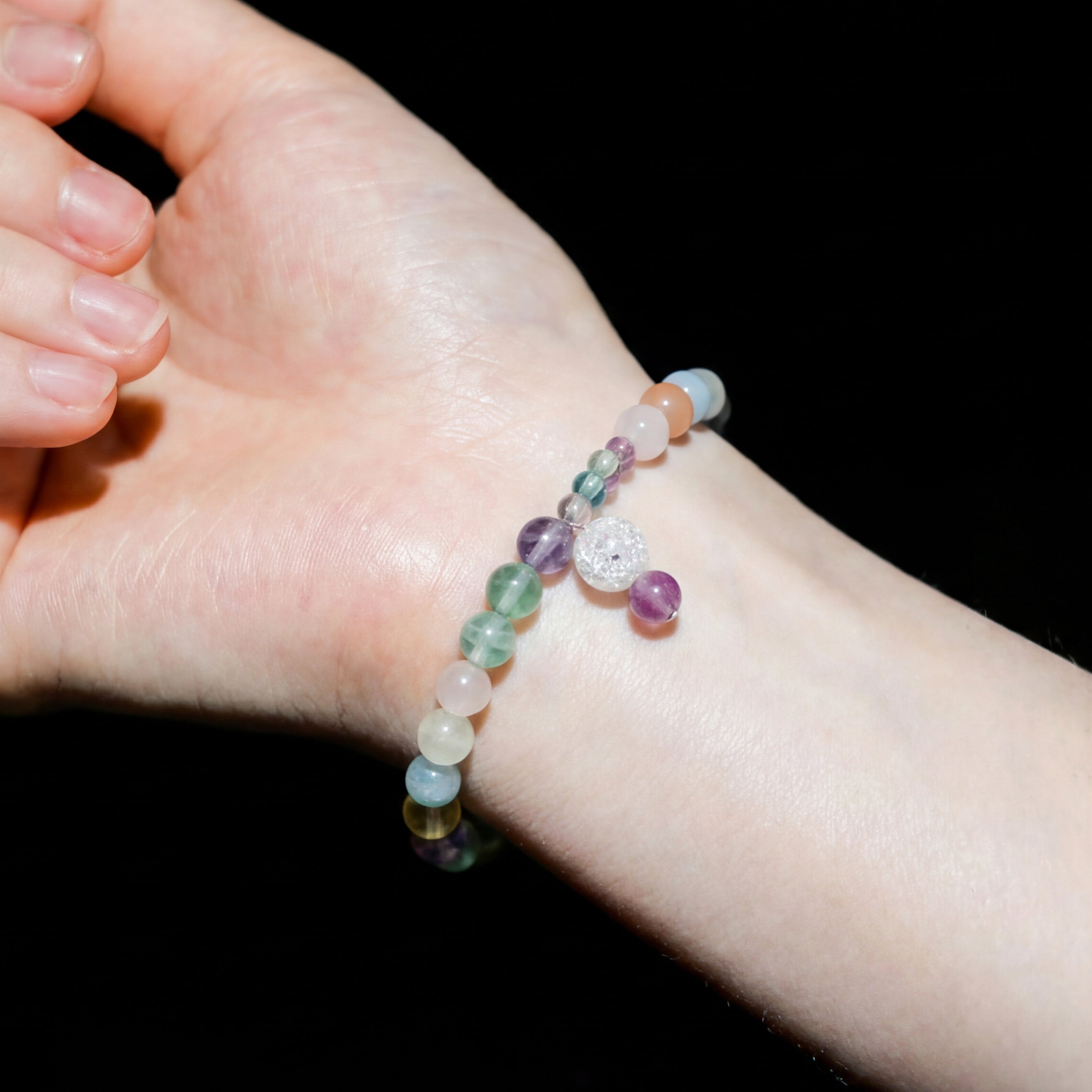 Rainbow Fluorite Handmade Bracelet