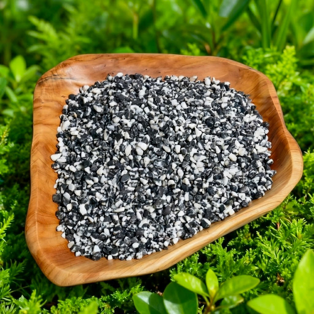 Black And White Zebra Jasper Chips