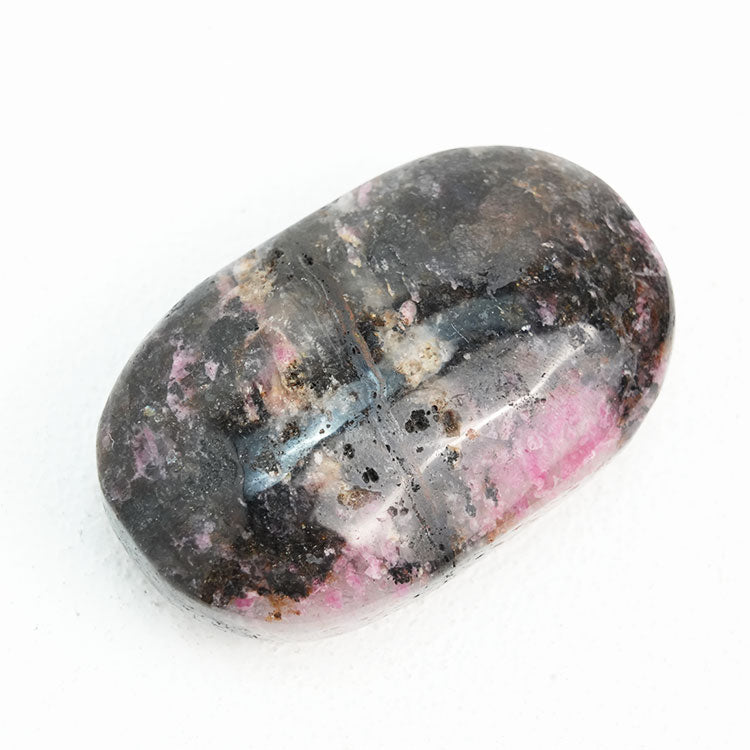 Unique Gift Idea: Black Rhodonite Palmstone with Healing Properties