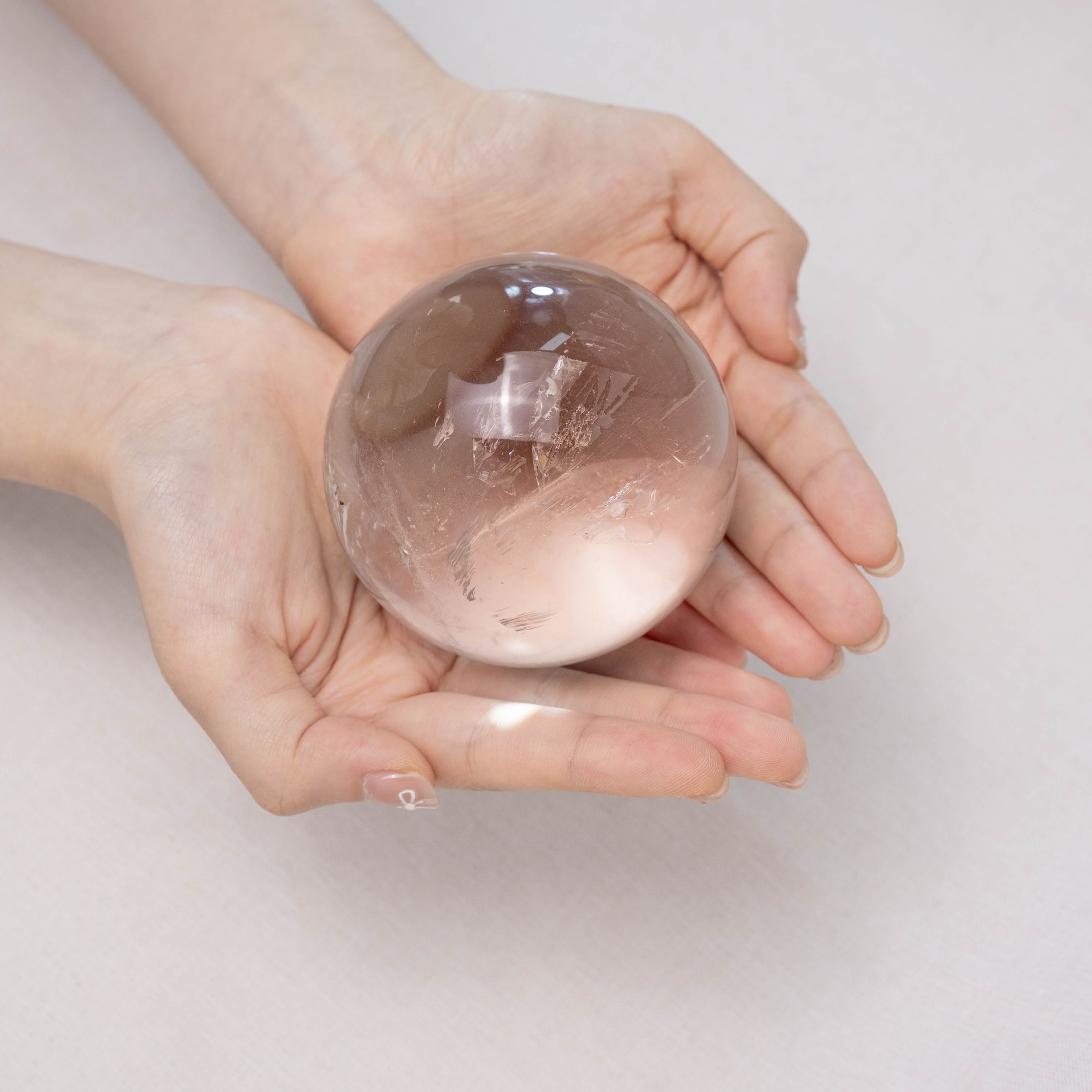 Clear Quartz Sphere with High Clarity for Focus, Clarity, and Mental Balance