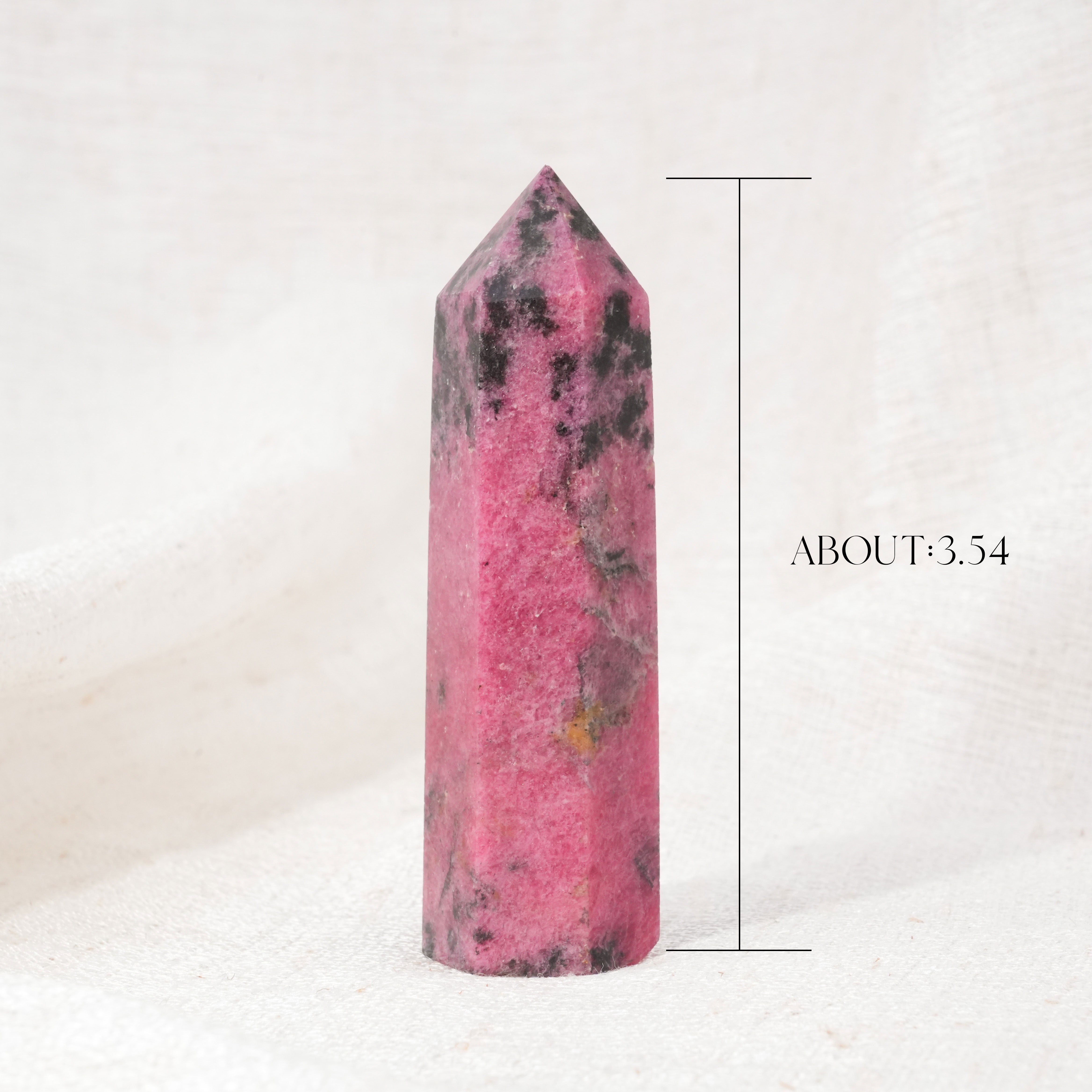 Black Rhodonite Point