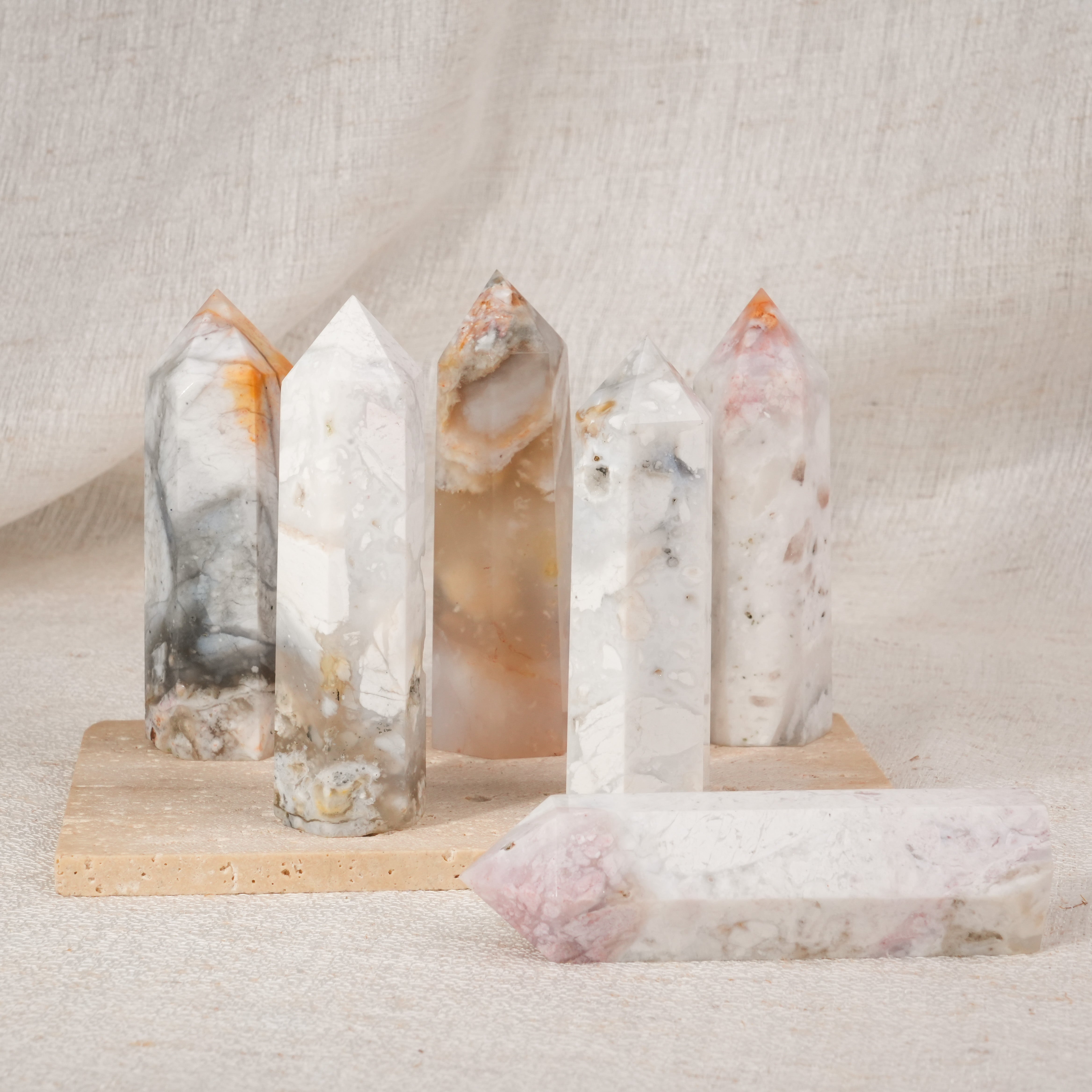 Pink Plume Agate Point