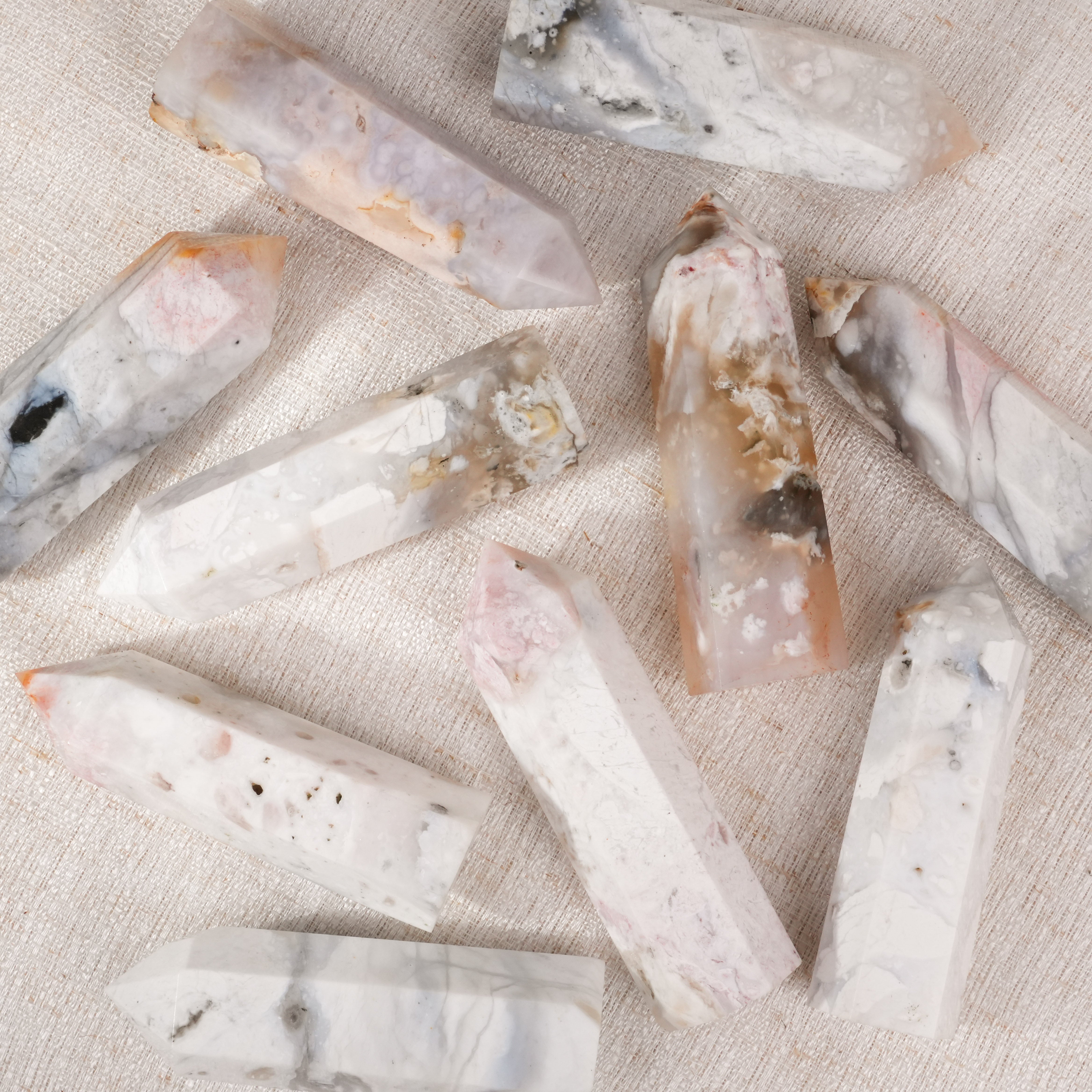 Pink Plume Agate Point