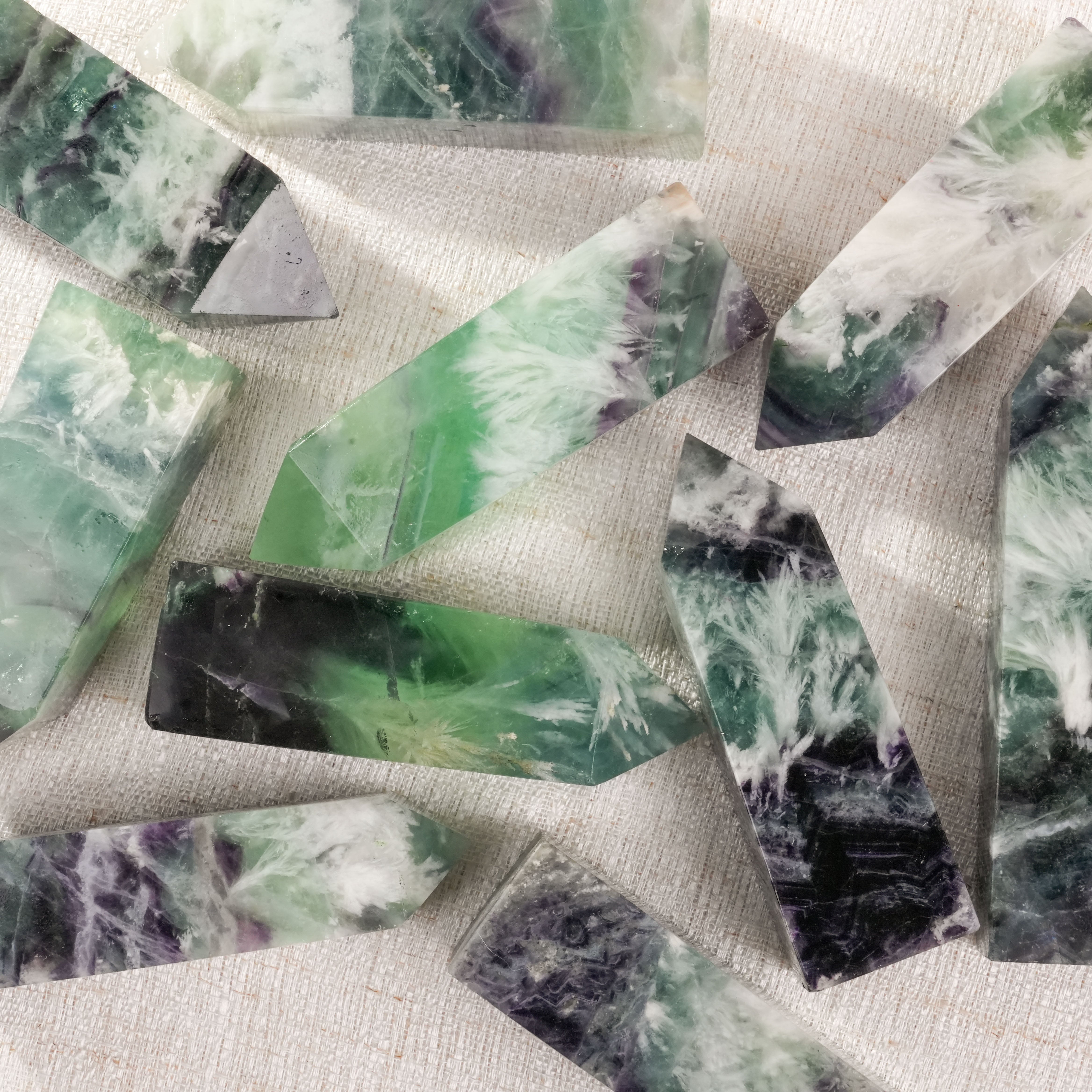 Snowflake Fluorite Tower