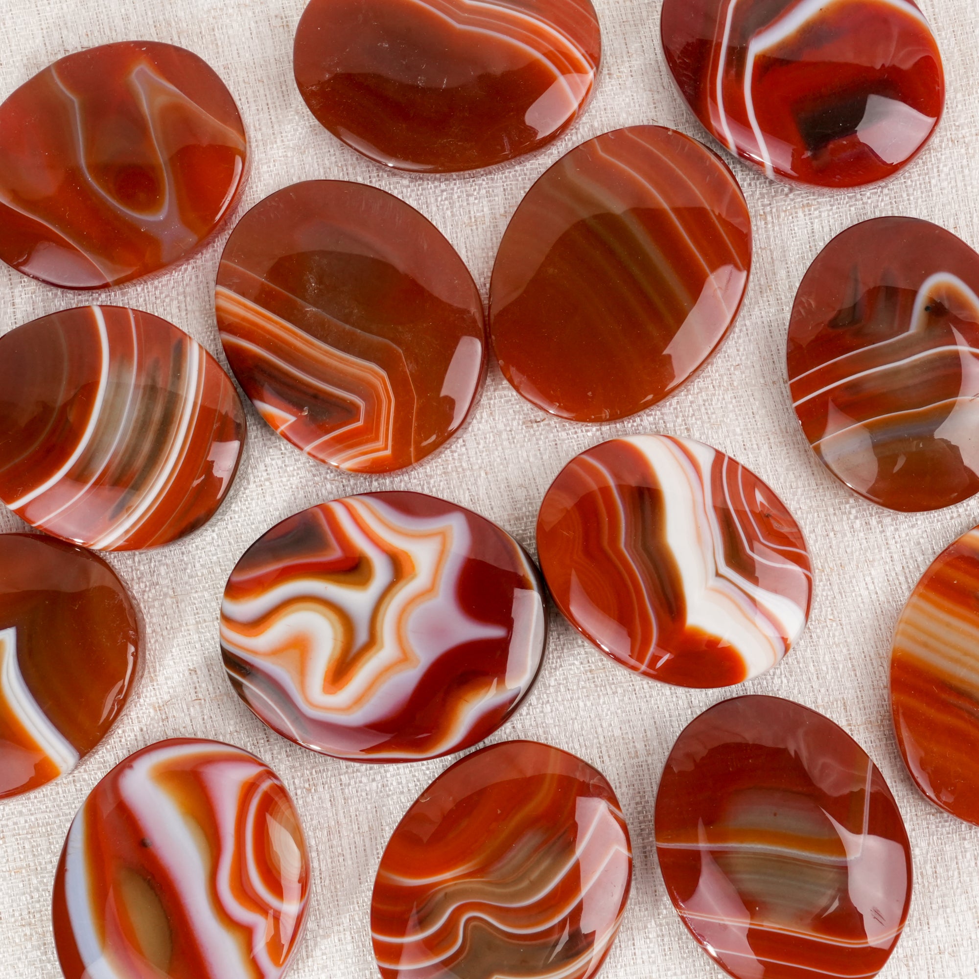 Red Sardonyx Palm Stone