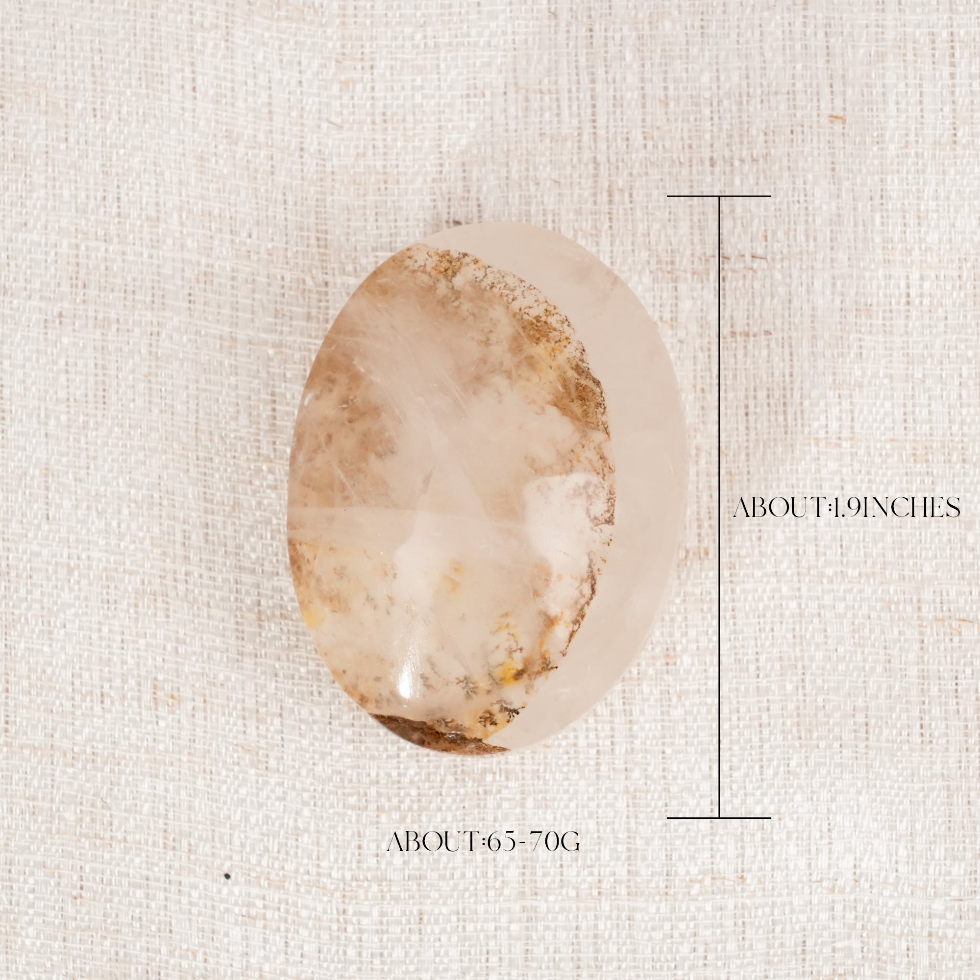 Dendritic Quartz Palm Stone