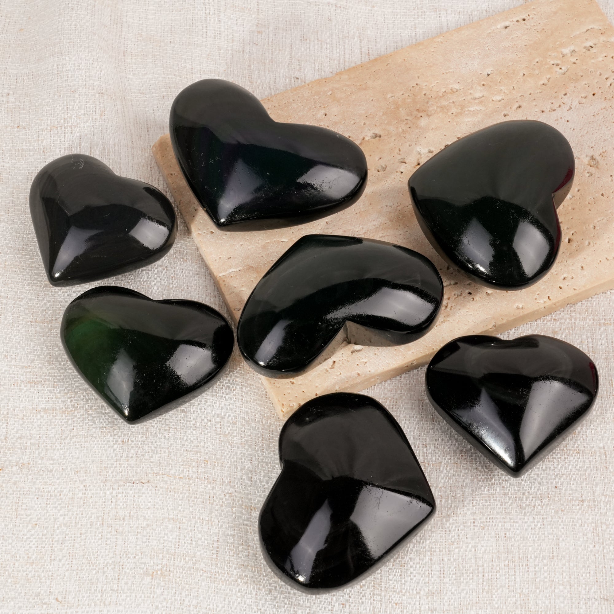 Rainbow Obsidian Heart 2