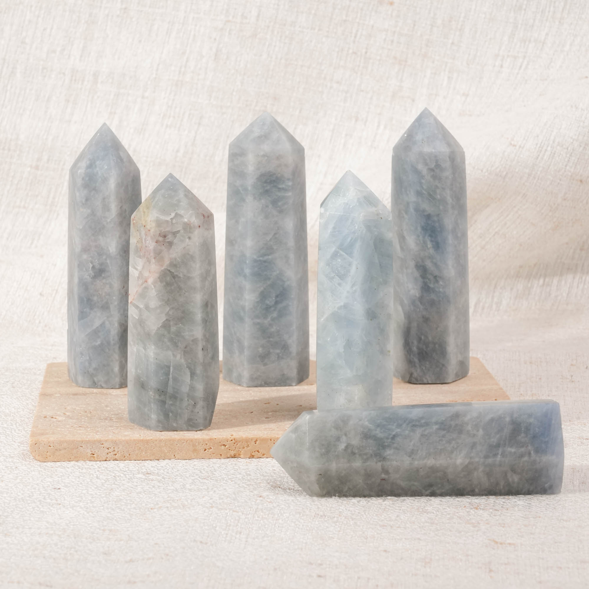 Blue Calcite Point