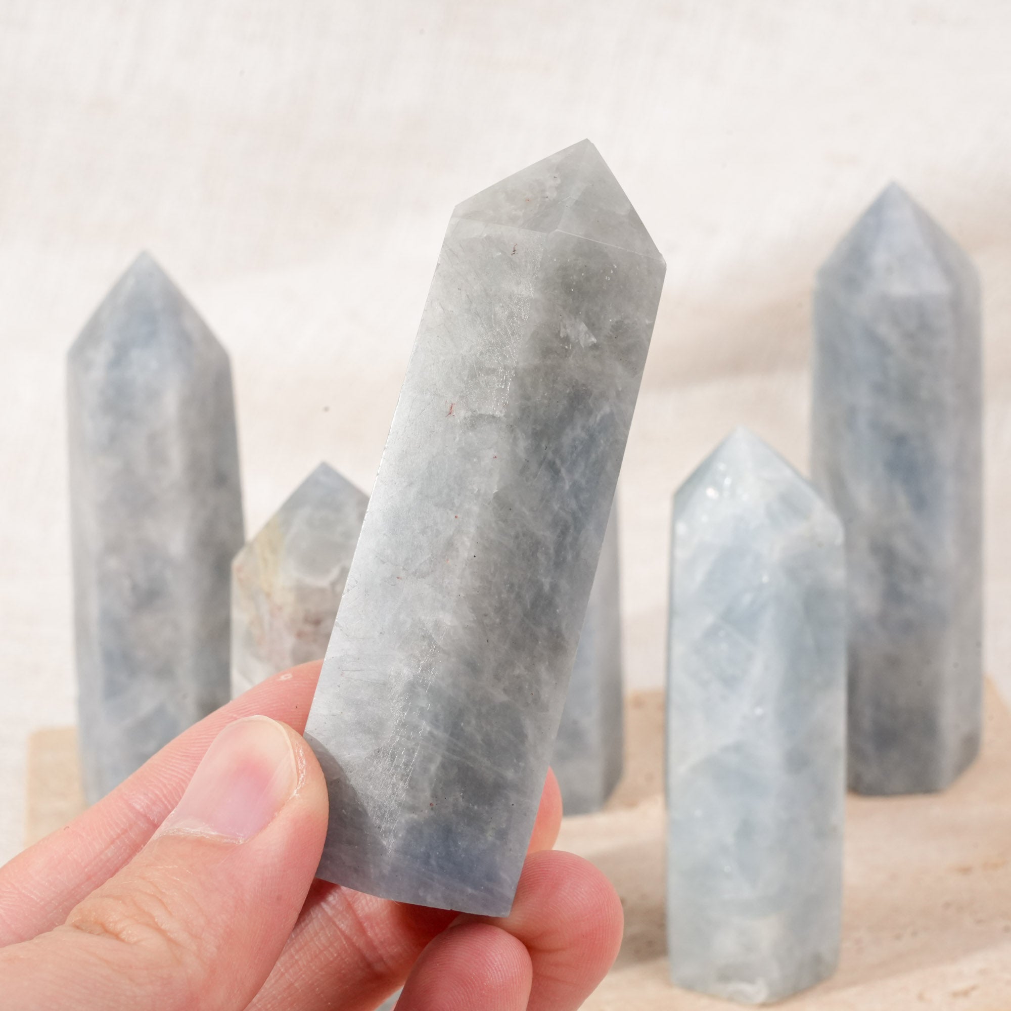 Blue Calcite Point