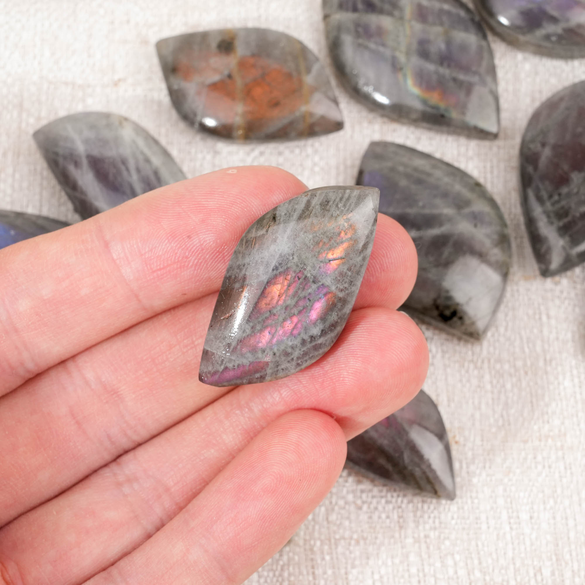 Purple Labradorite Leaves