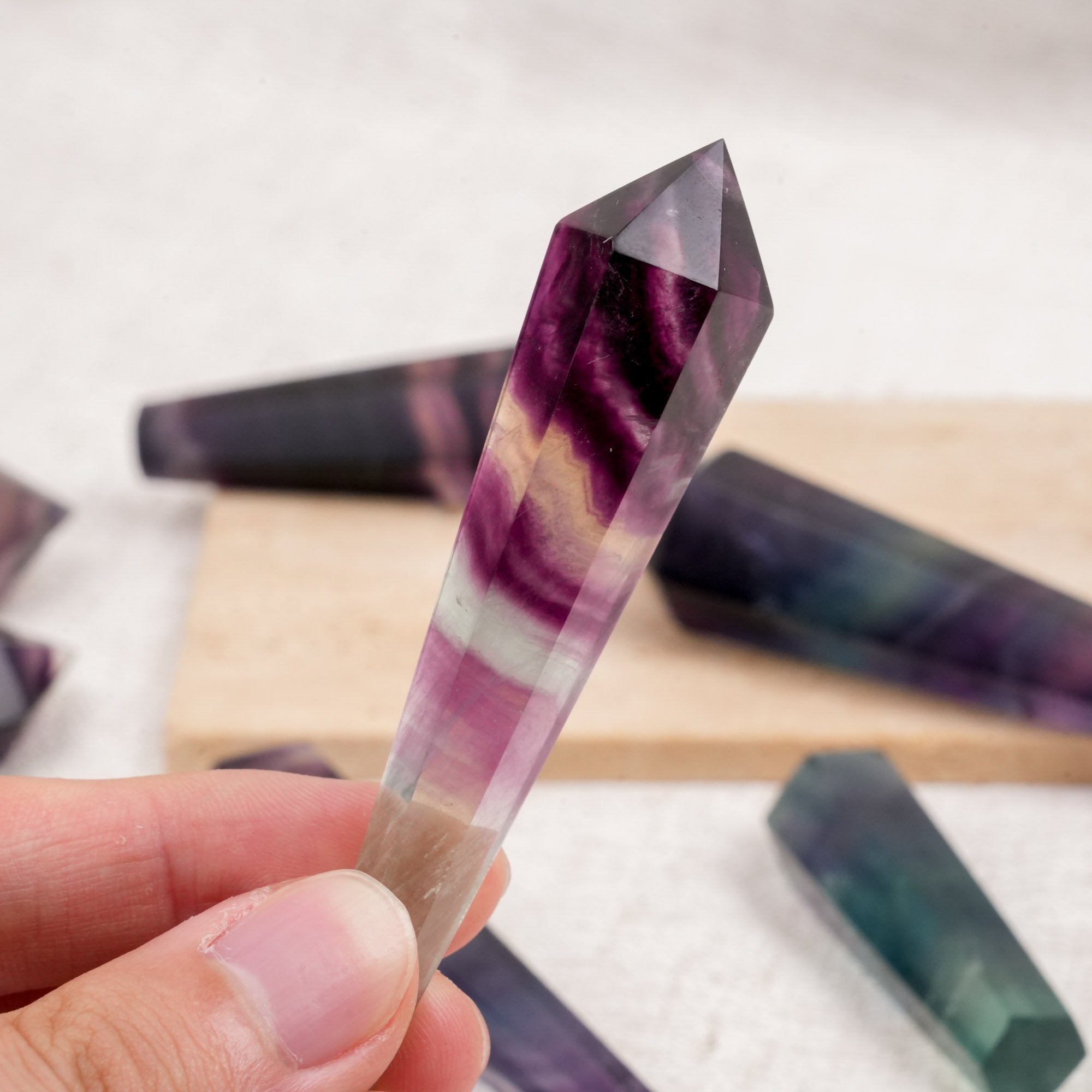 Rainbow Fluorite Wand