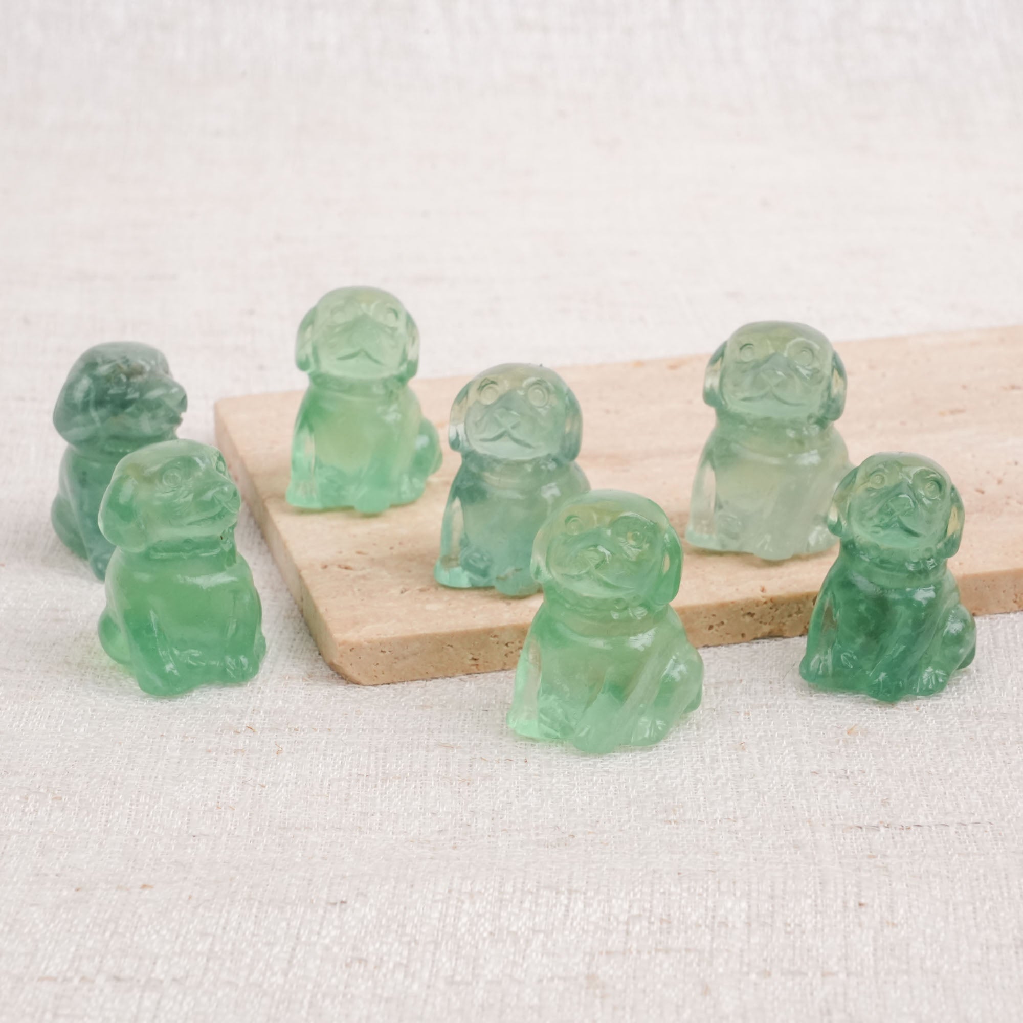 Fluorite Mini Puppy Carving