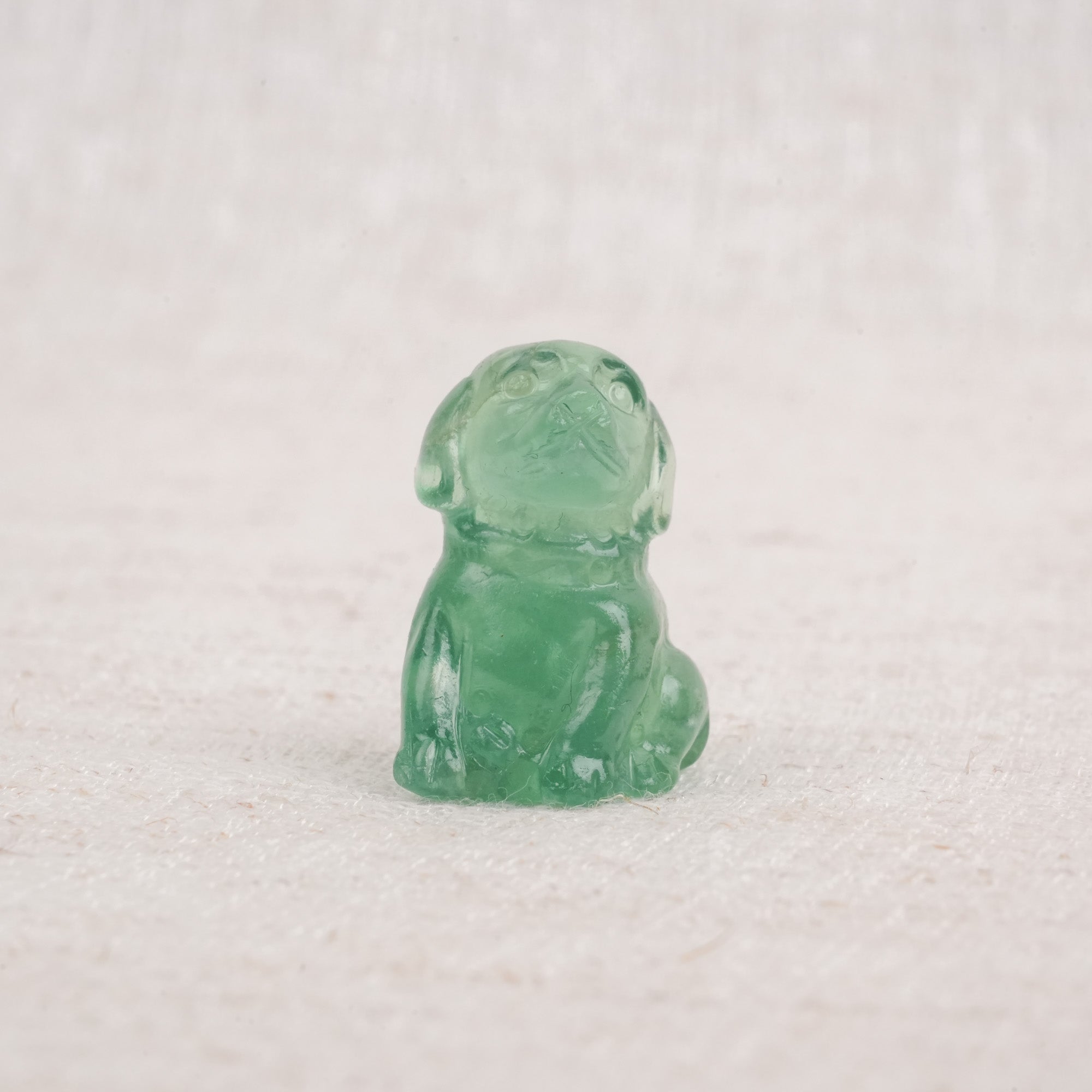 Fluorite Mini Puppy Carving