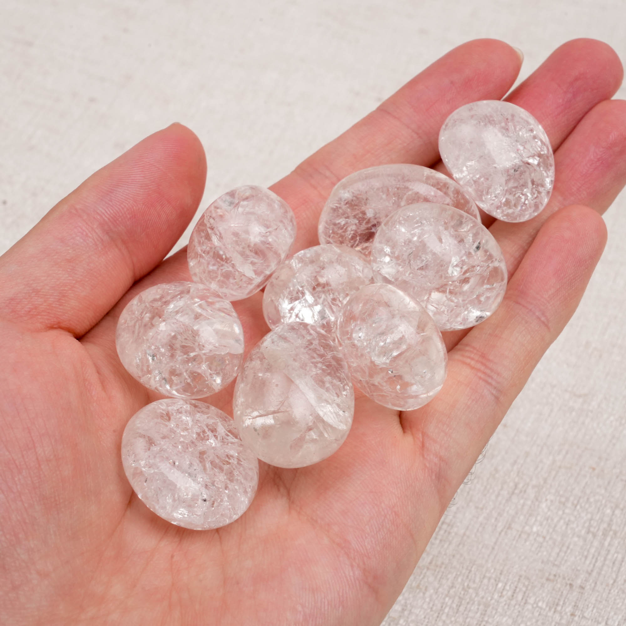 Crackle Quartz Tumbled Stone