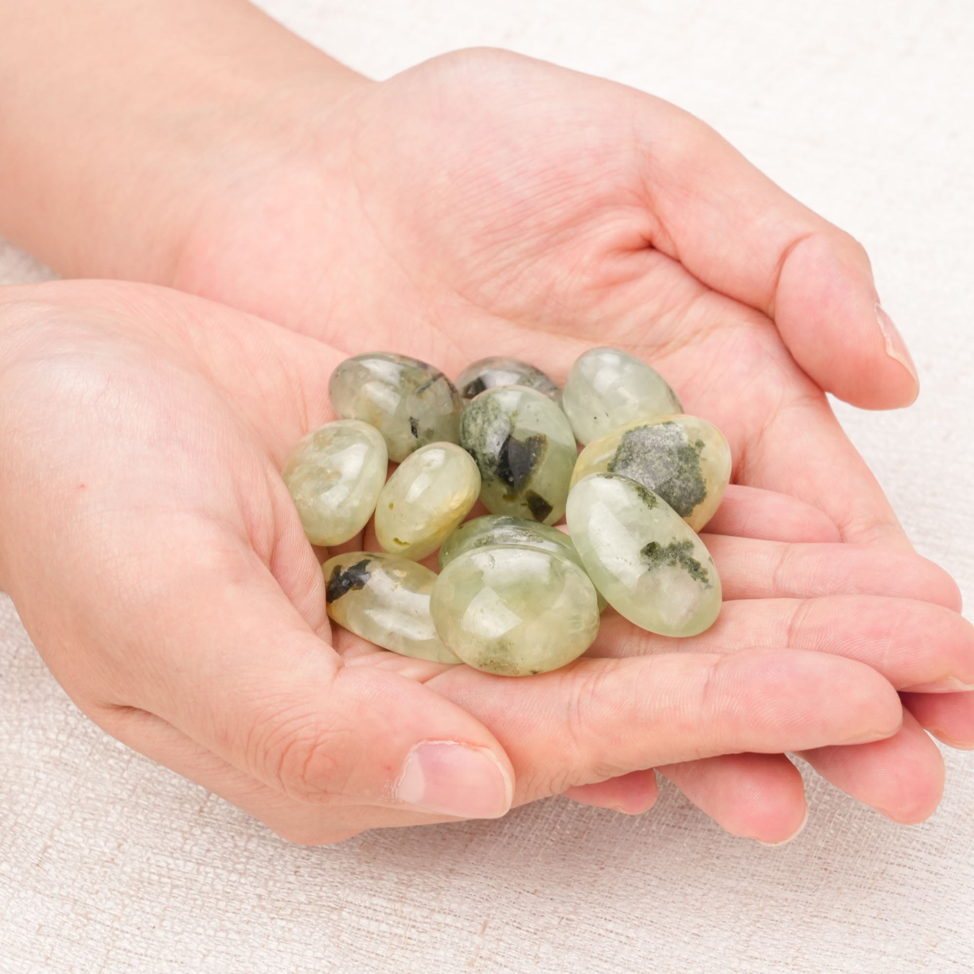Prehnite Tumbled Stone
