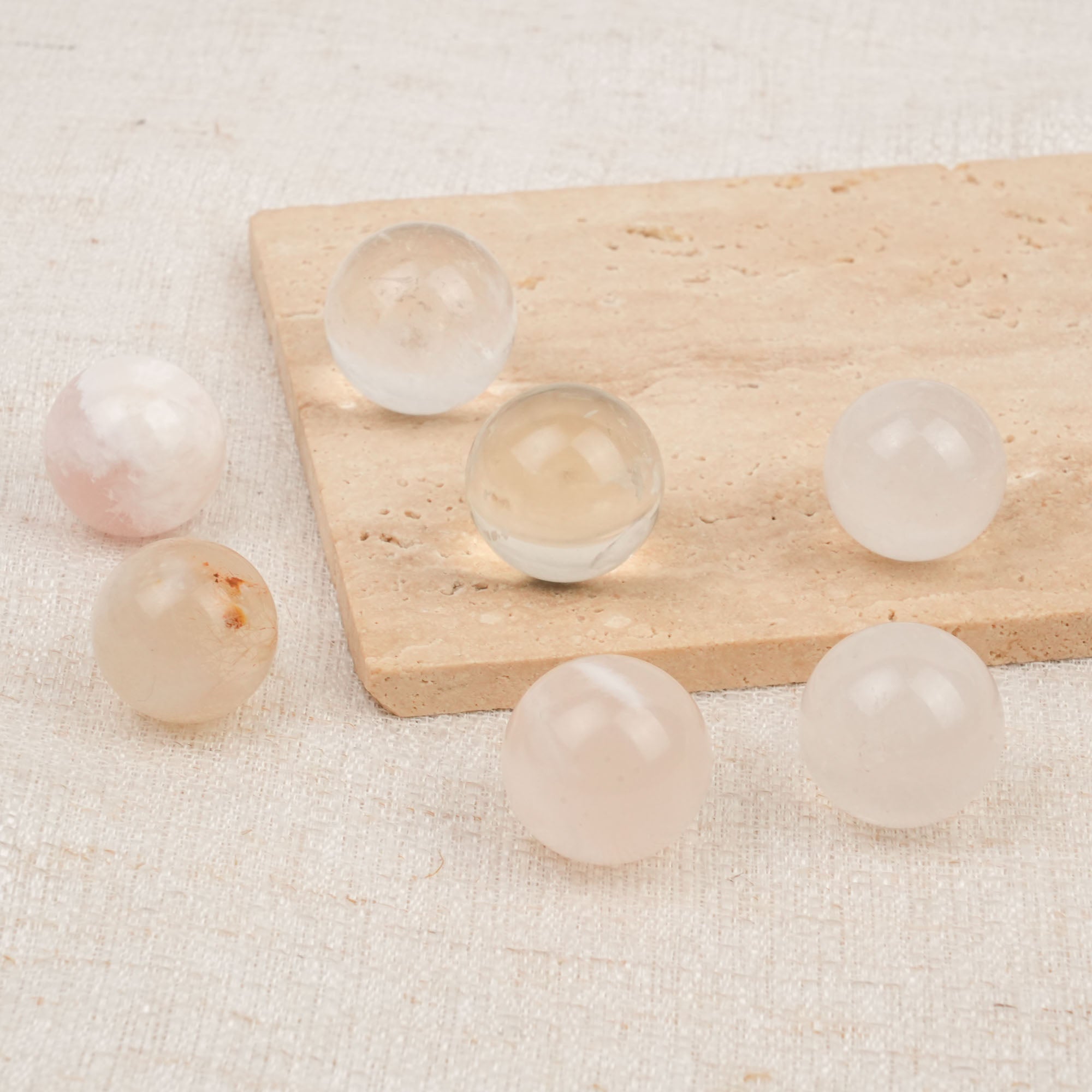 Snowflake Phantom Quartz Mini Sphere