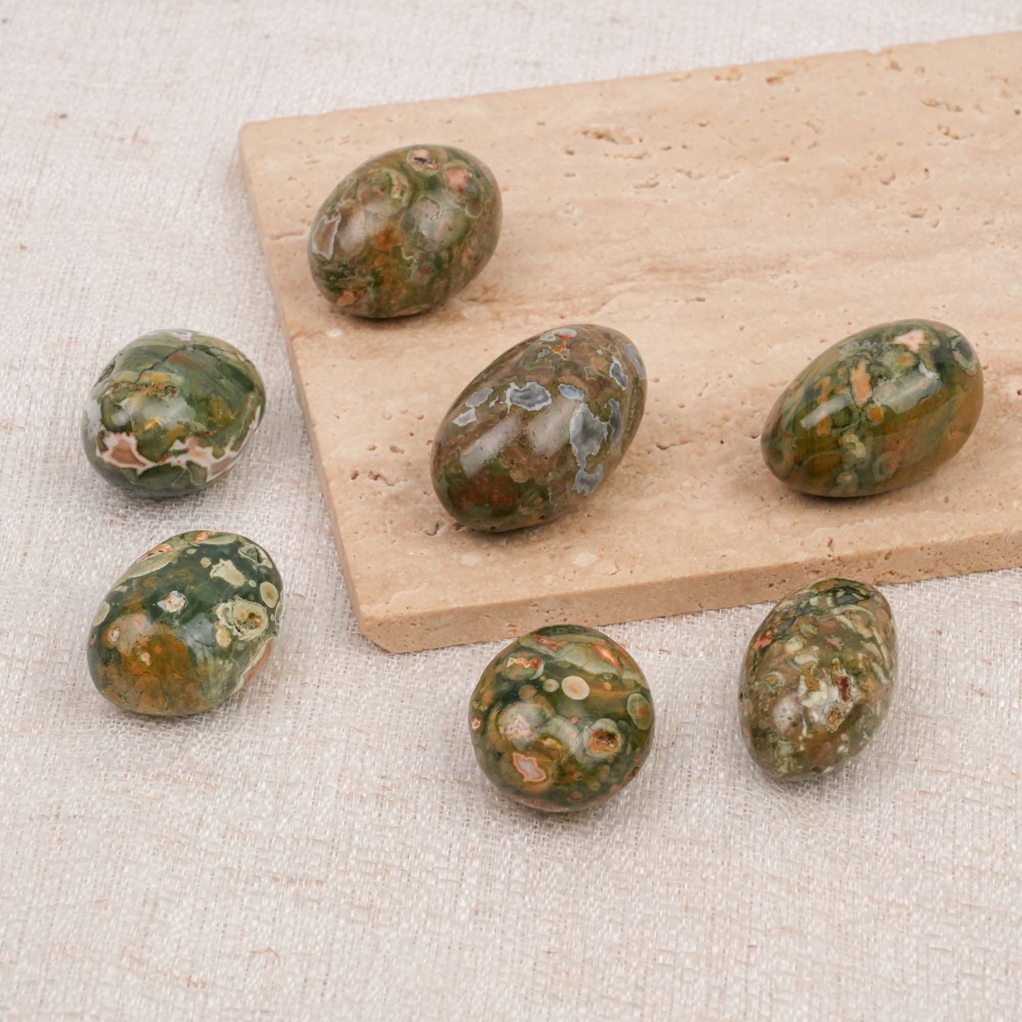 Rainforest Jasper Tumbled Stone