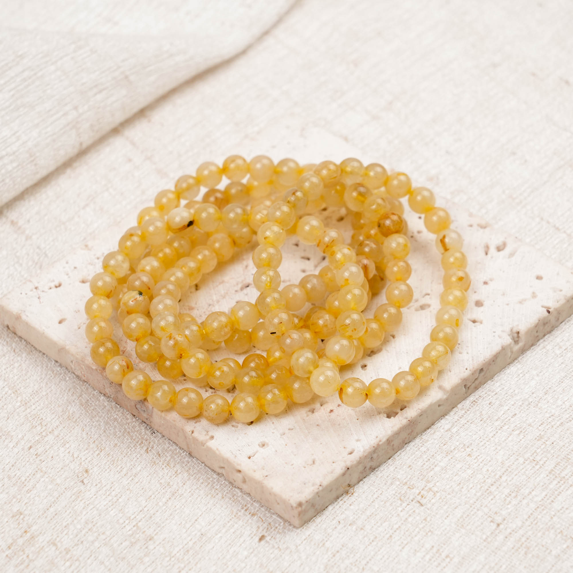 Golden Rutile Quartz Bracelet