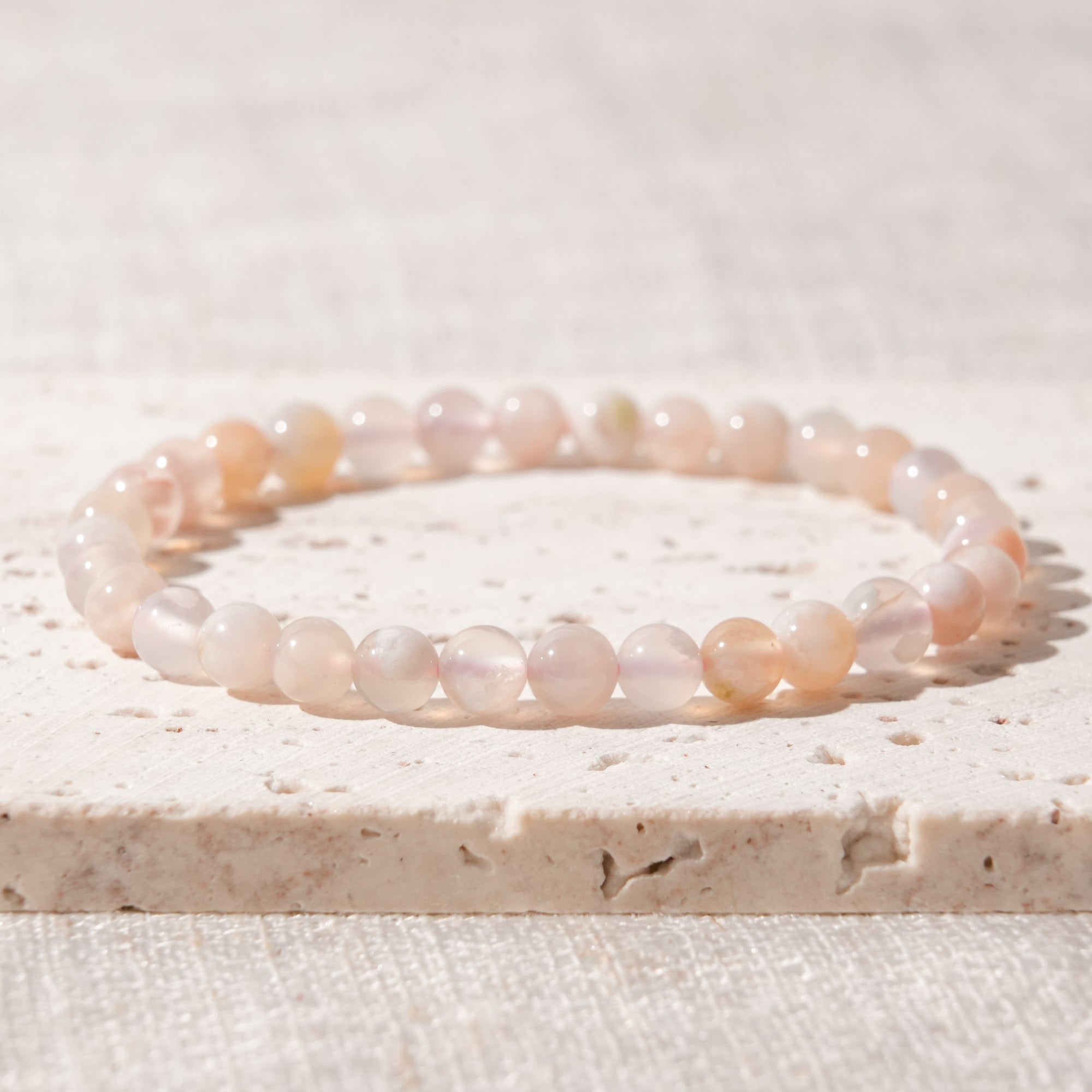 Flower Agate Bracelet