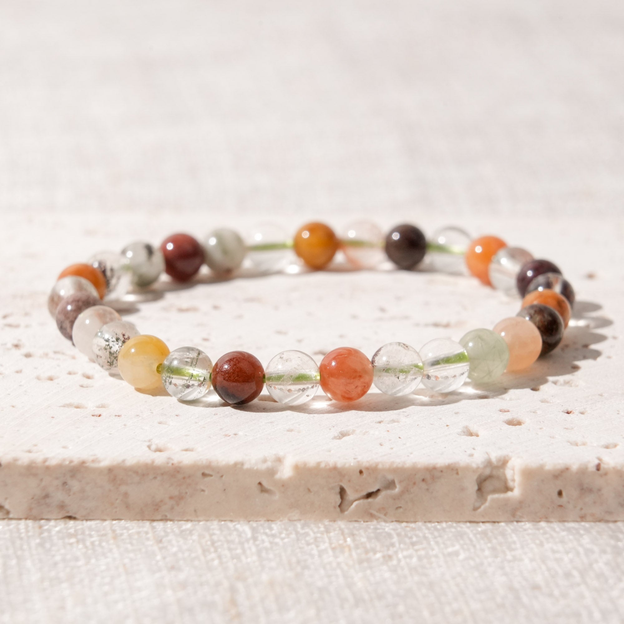 Rainbow Phantom Quartz Bracelet