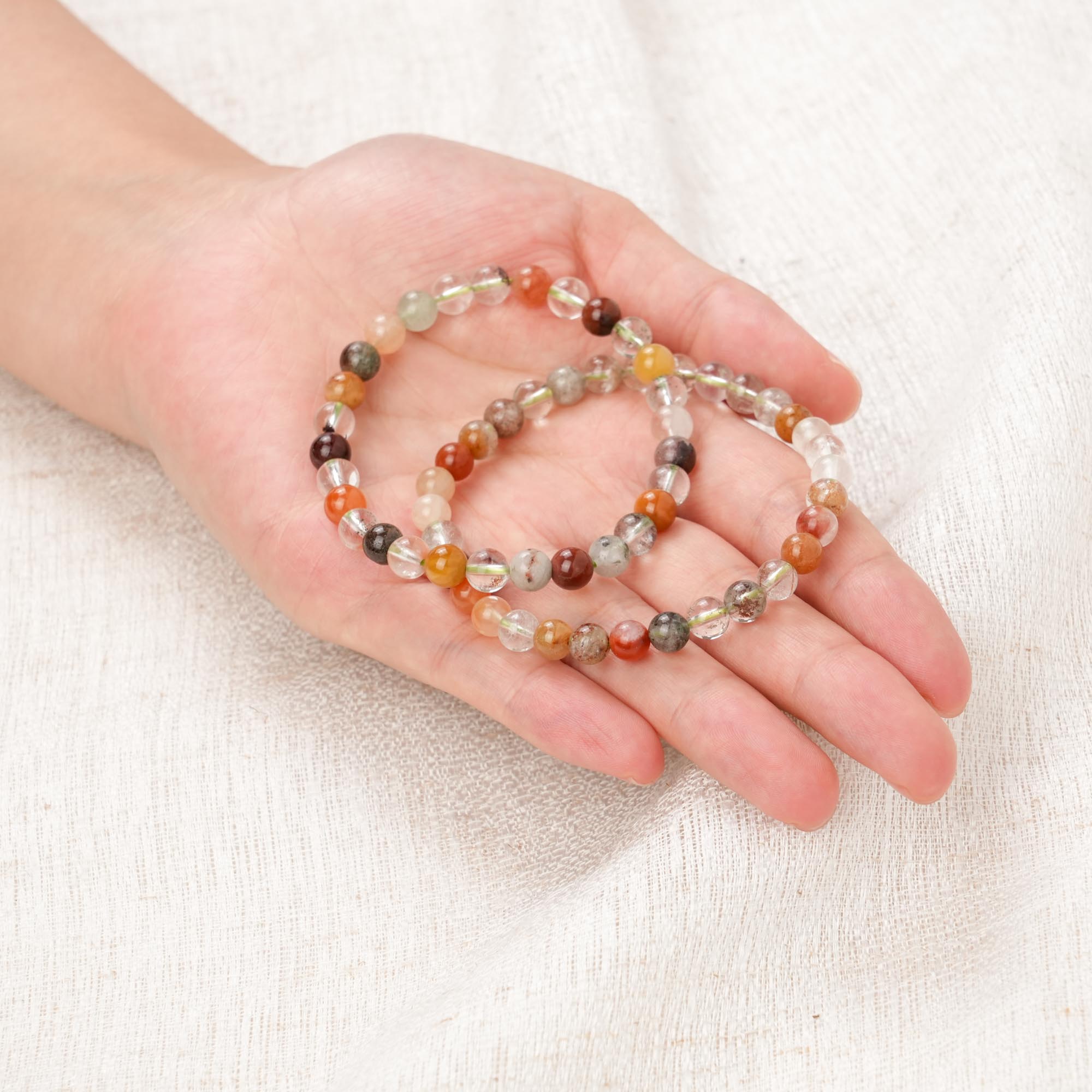 Rainbow Phantom Quartz Bracelet