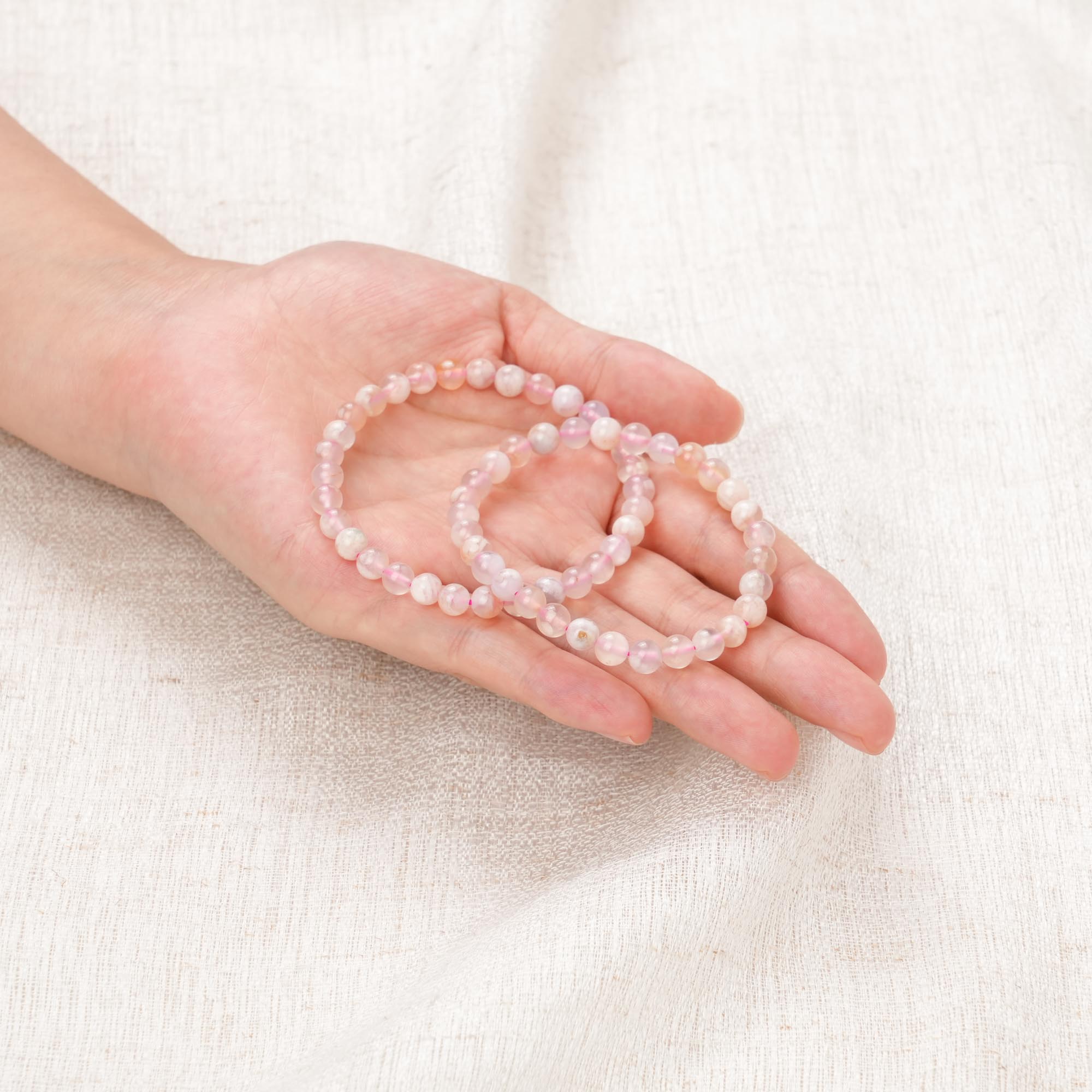 Flower Agate Bracelet