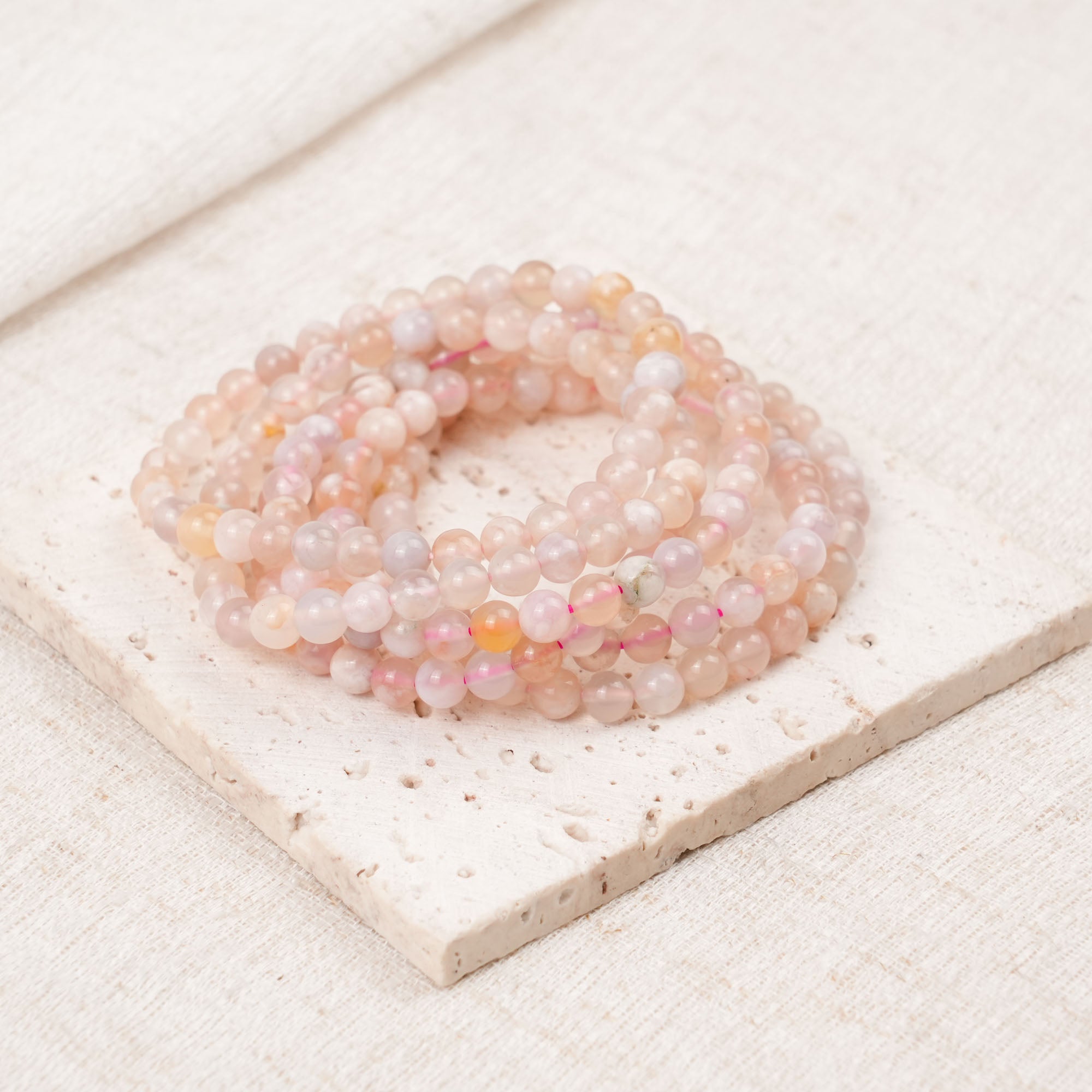 Flower Agate Bracelet