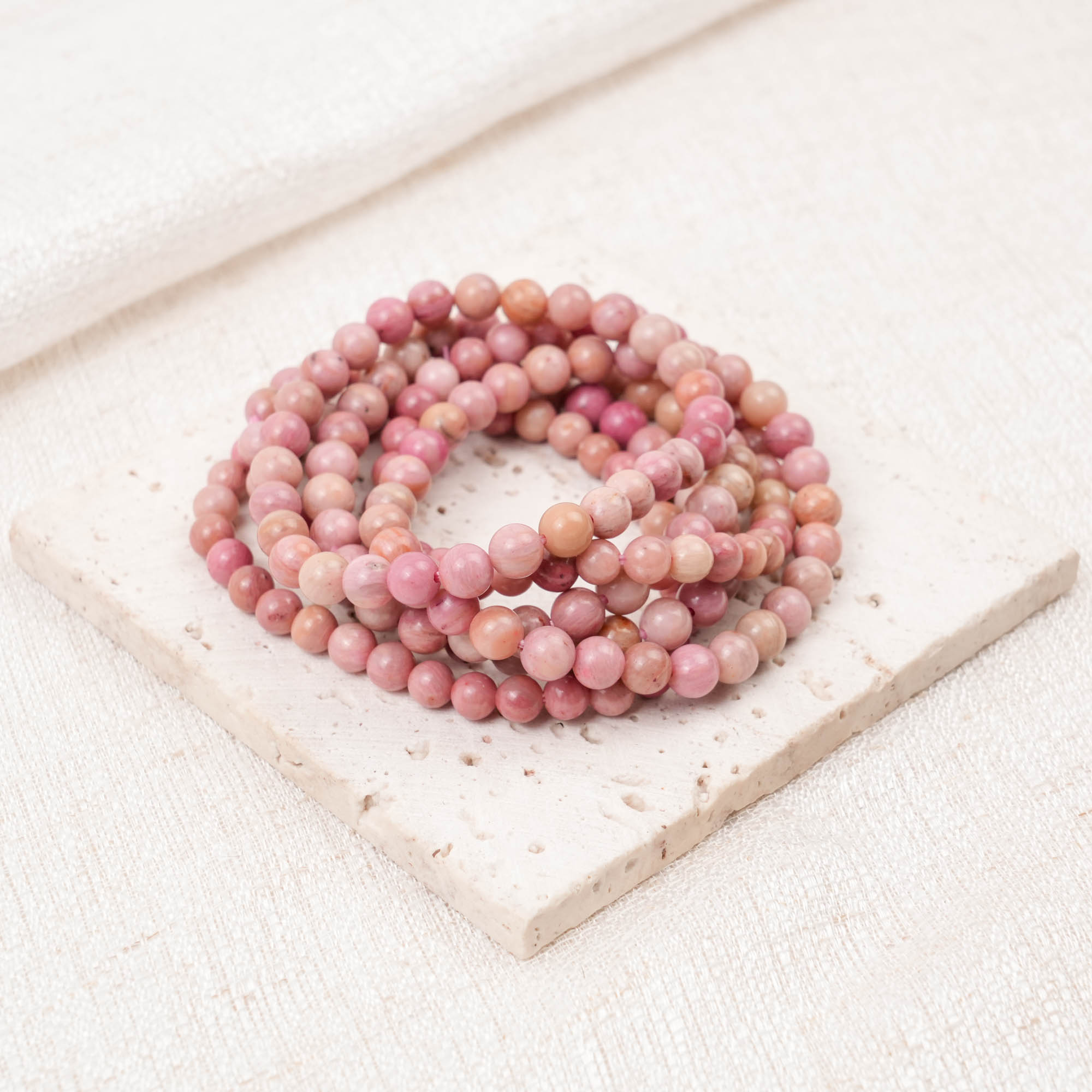 Pink Rhodonite Bracelet
