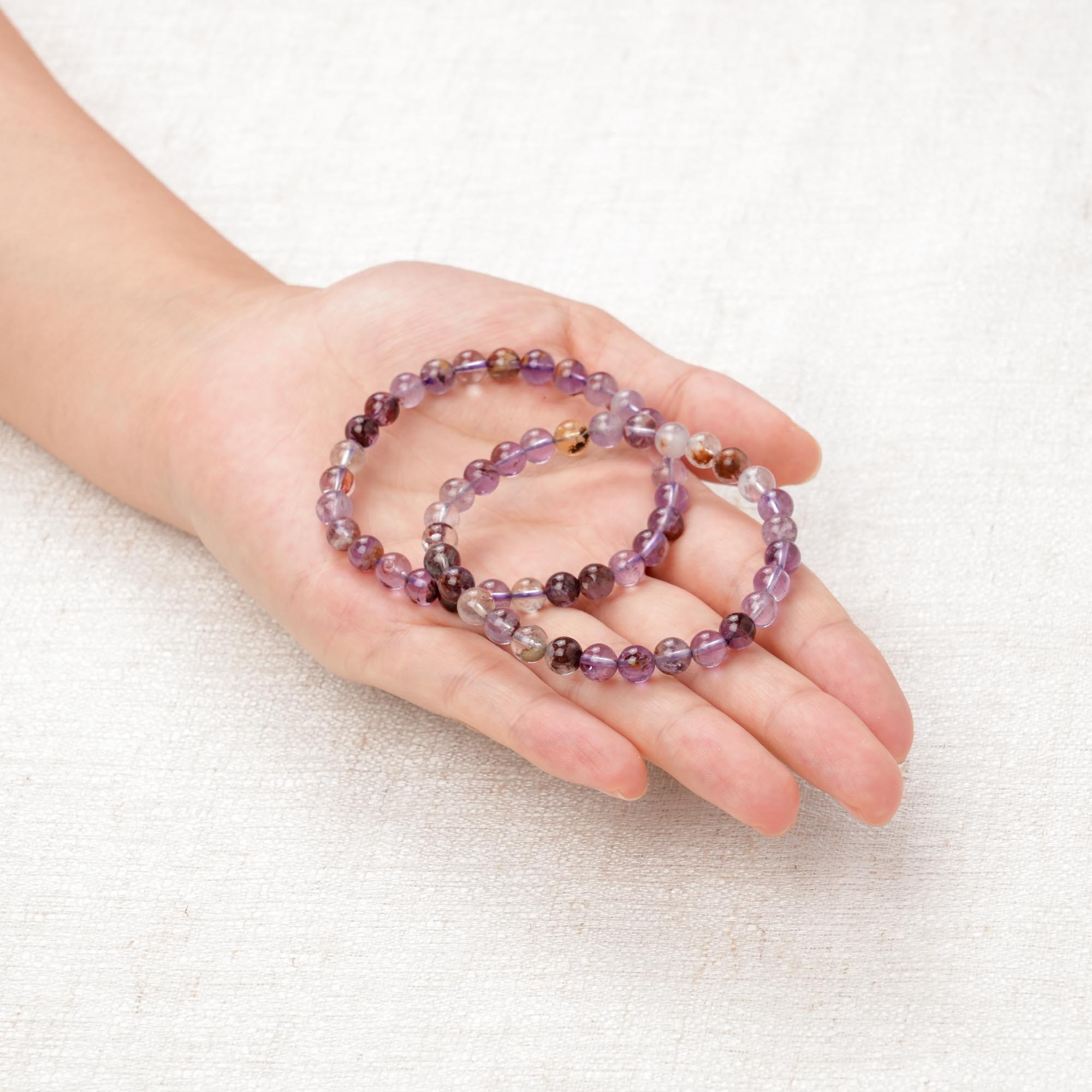 Amethyst Phantom Quartz Bracelet