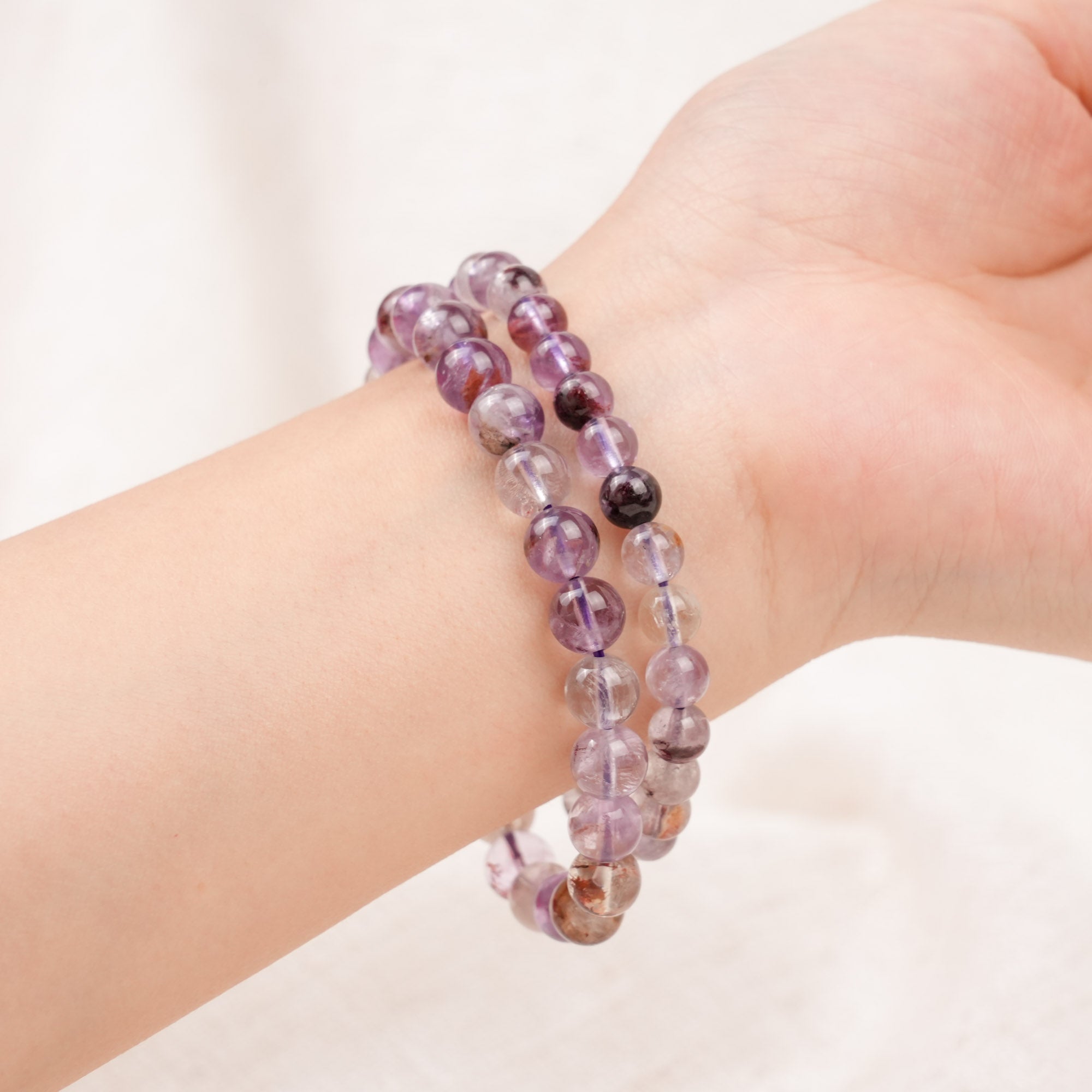 Amethyst Phantom Quartz Bracelet