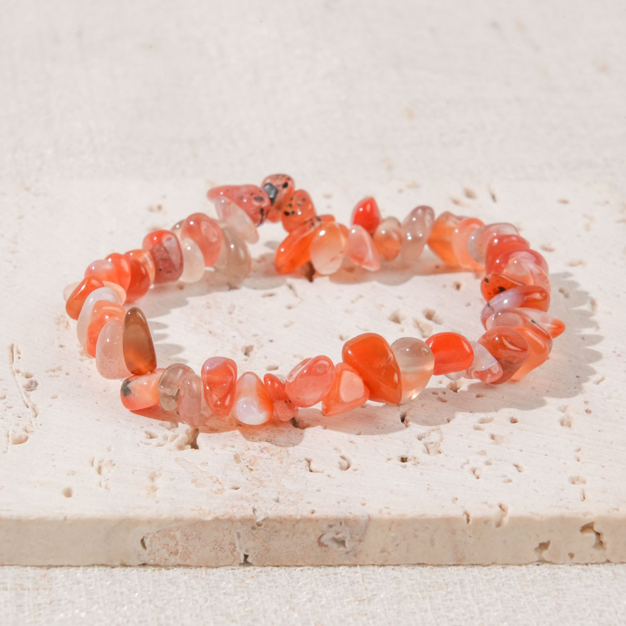 Carnelian Chip Bracelet