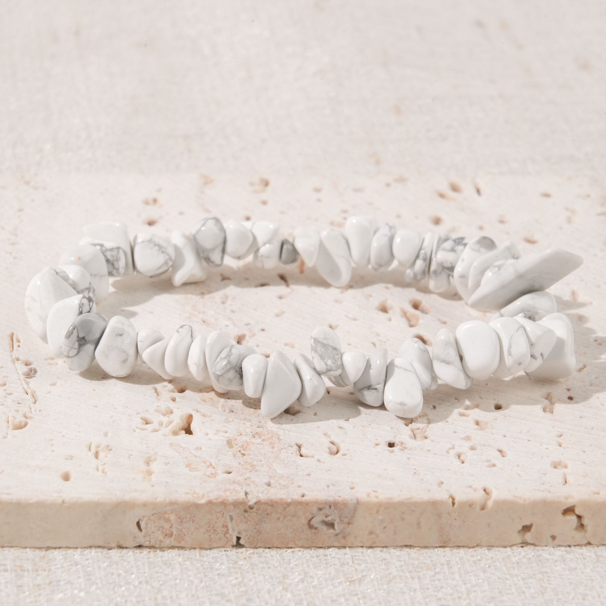 Howlite Chip Bracelet