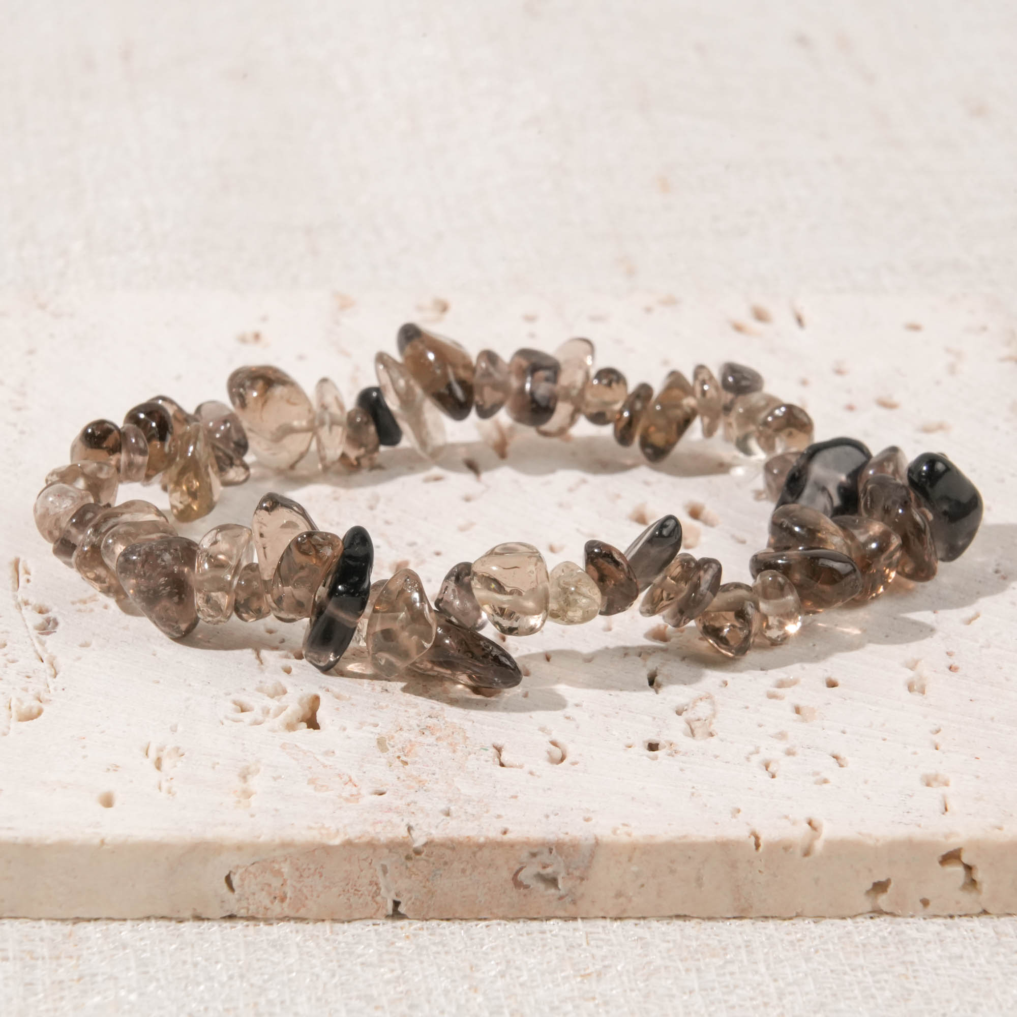 Smoky Quartz Chip Bracelet