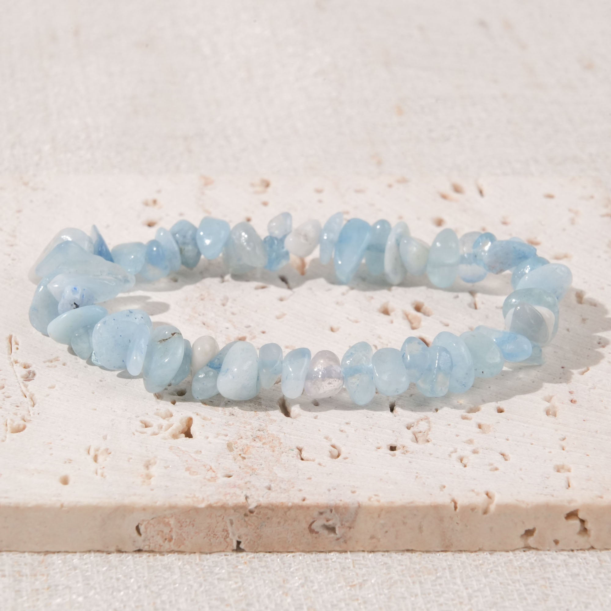 Aquamarine Chip Bracelet