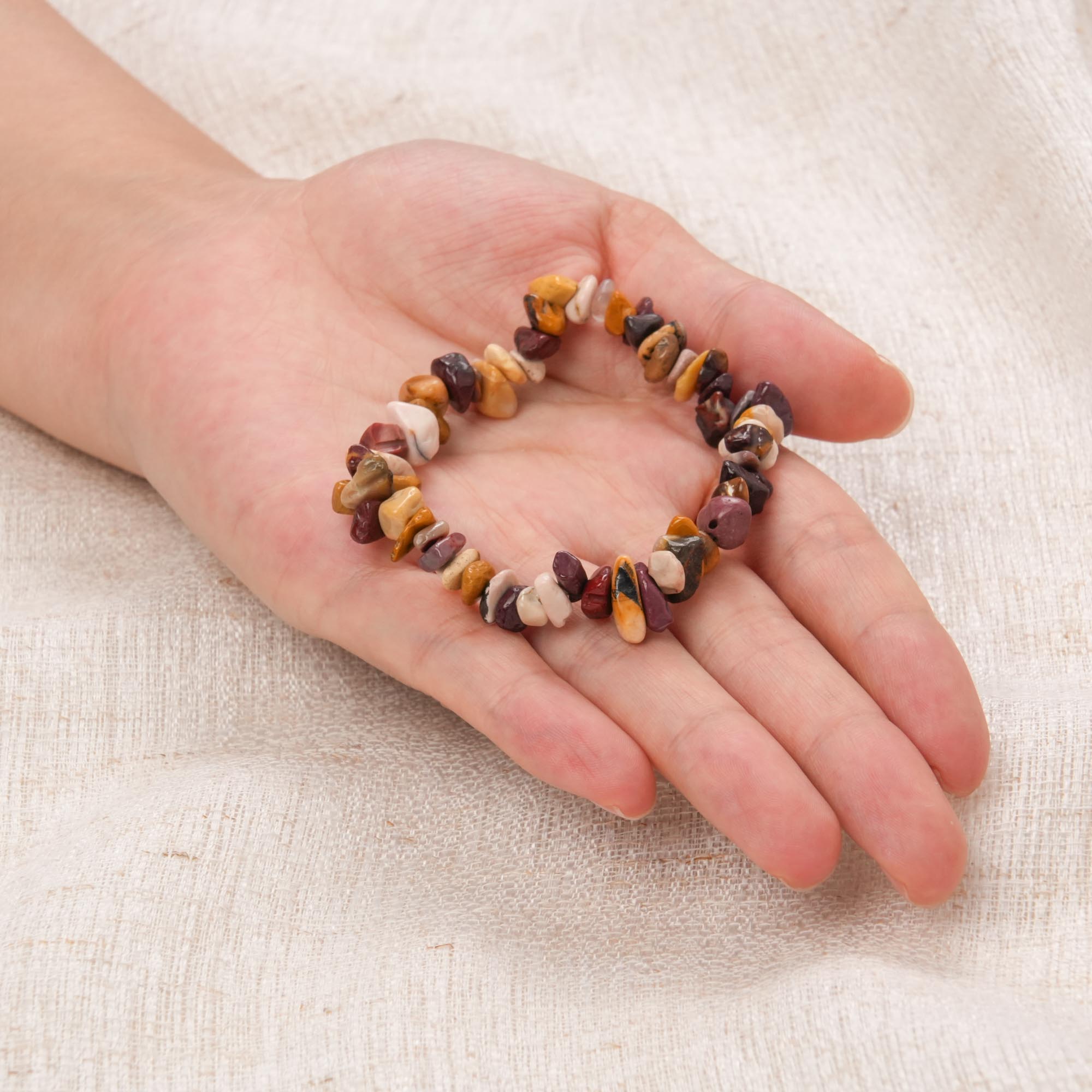 Mookaite Jasper Chip Bracelet