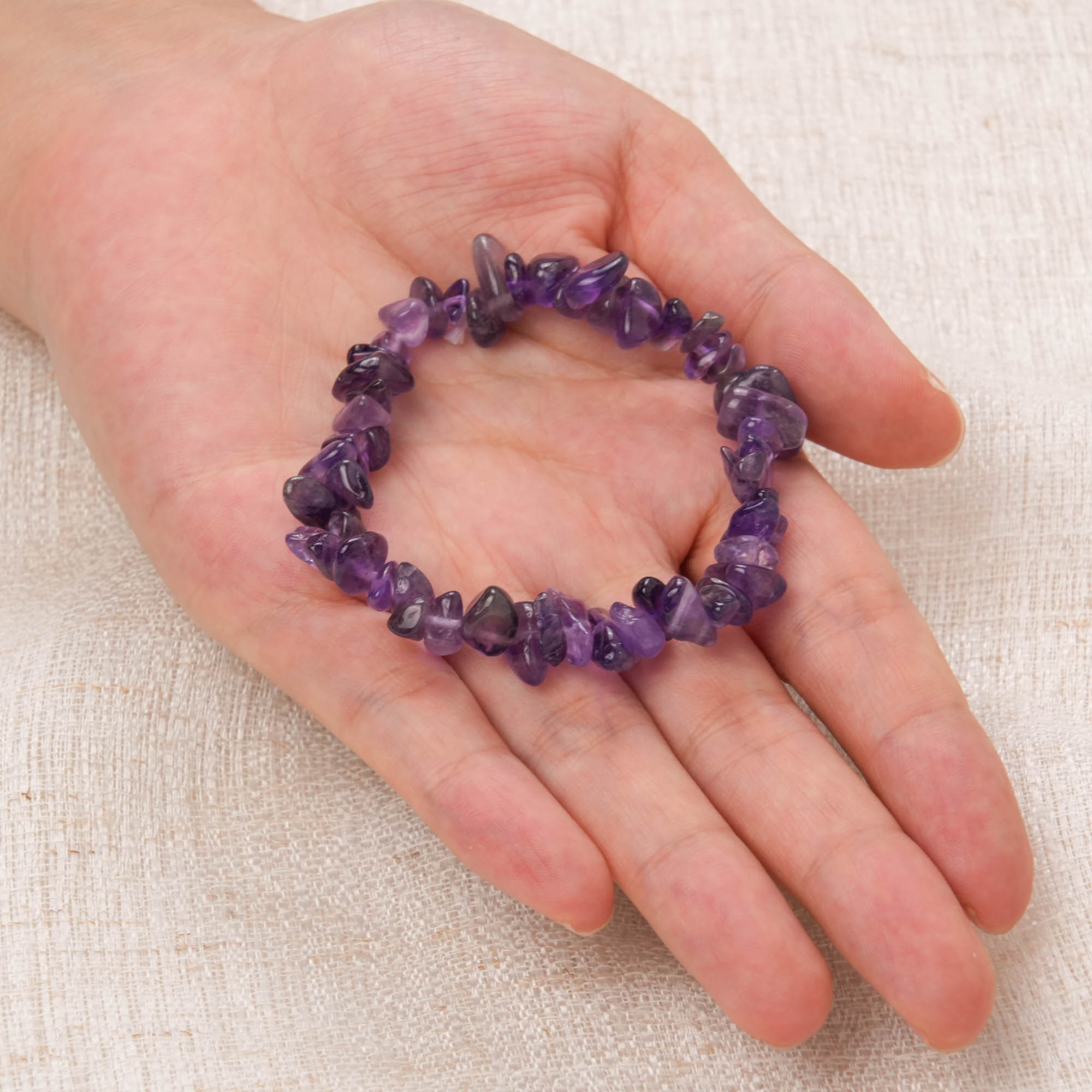 Amethyst Chip Bracelet