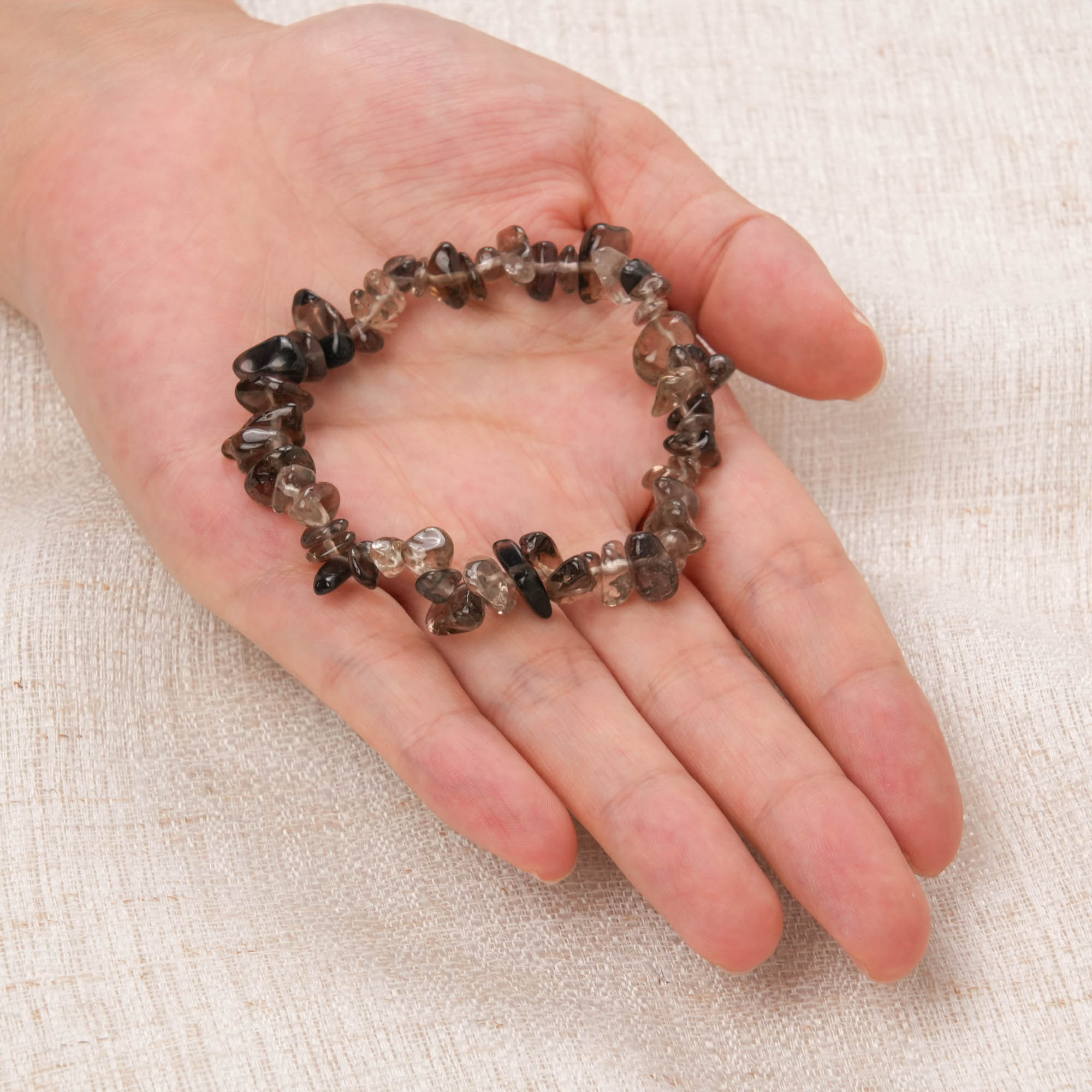 Smoky Quartz Chip Bracelet