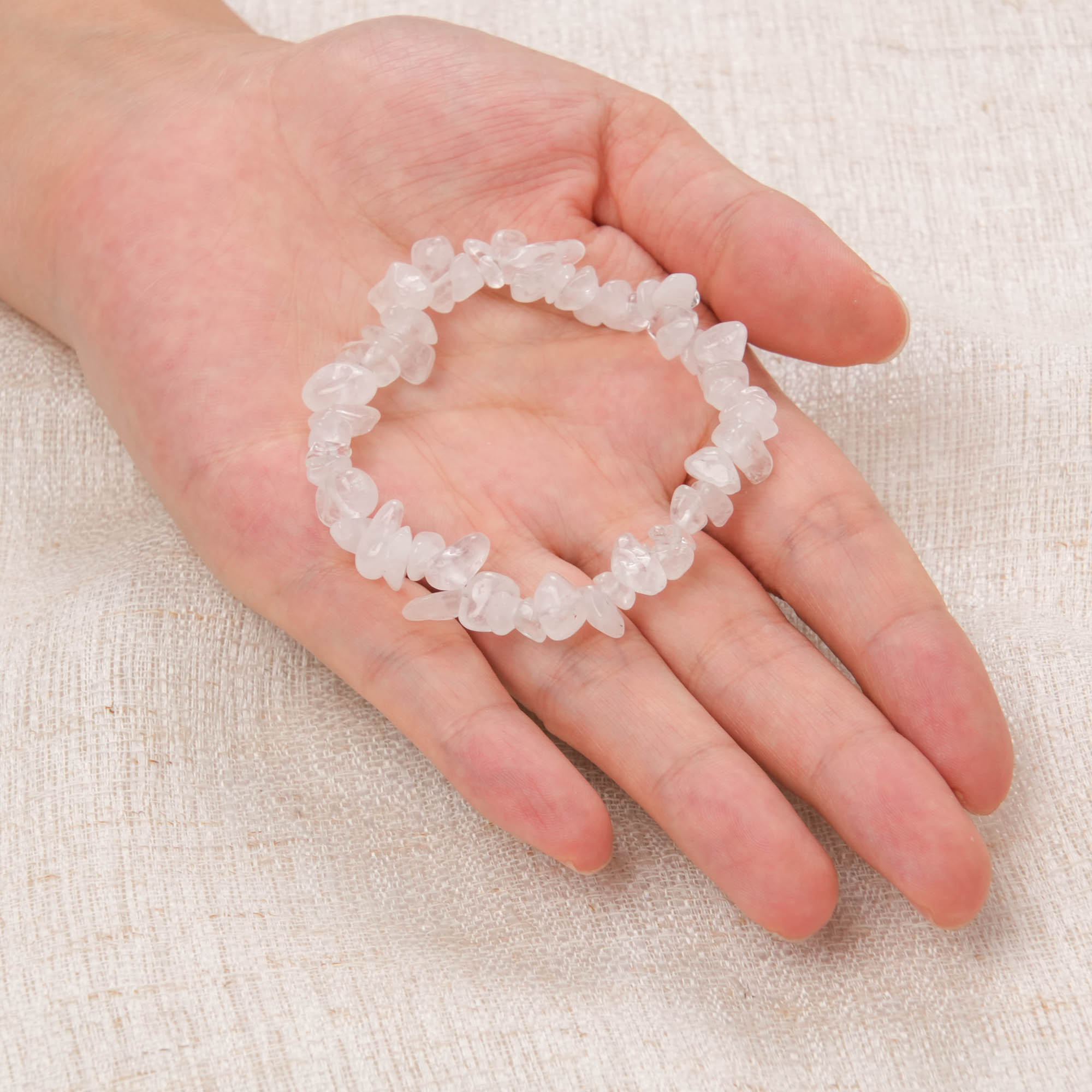 Clear Quartz Chip Bracelet