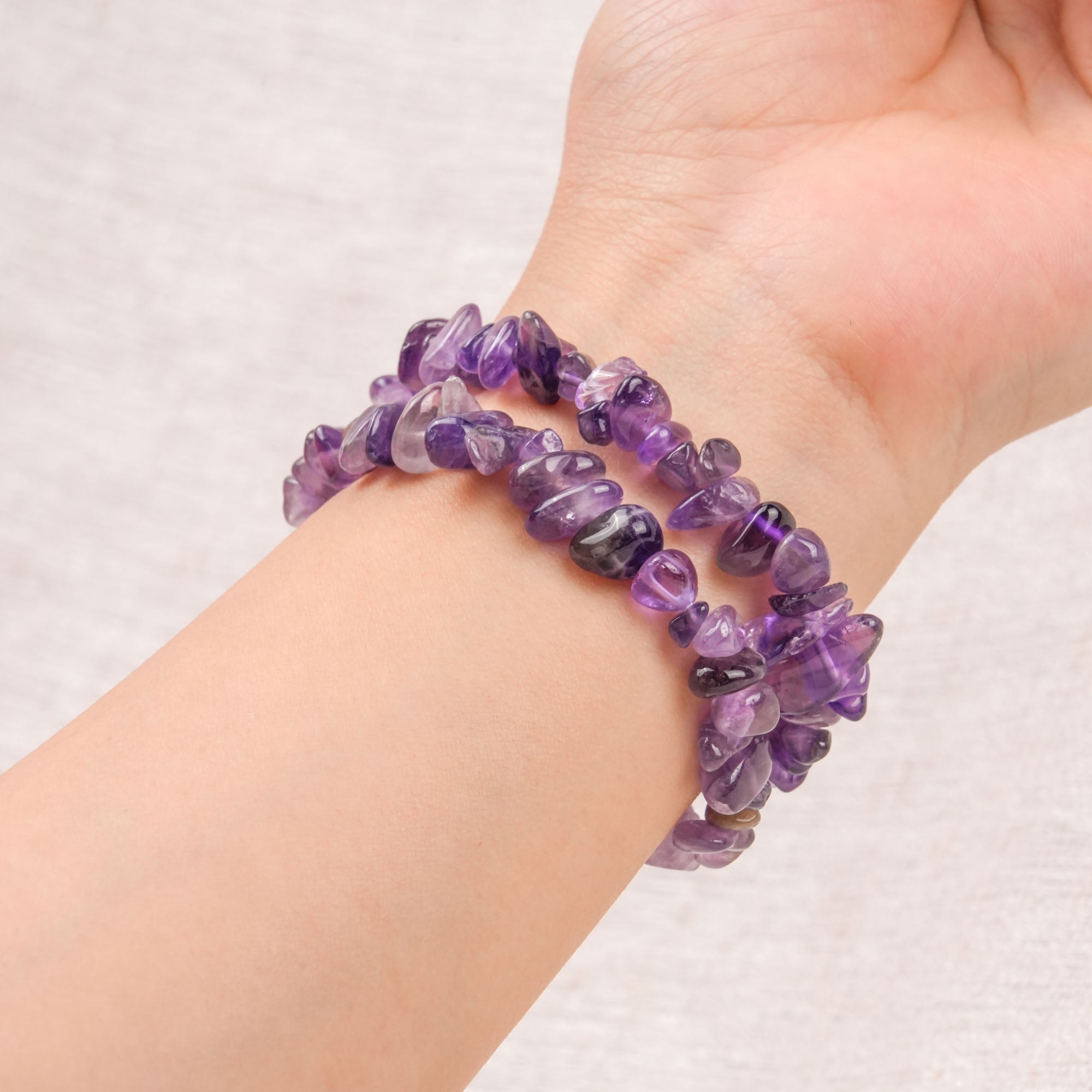Amethyst Chip Bracelet