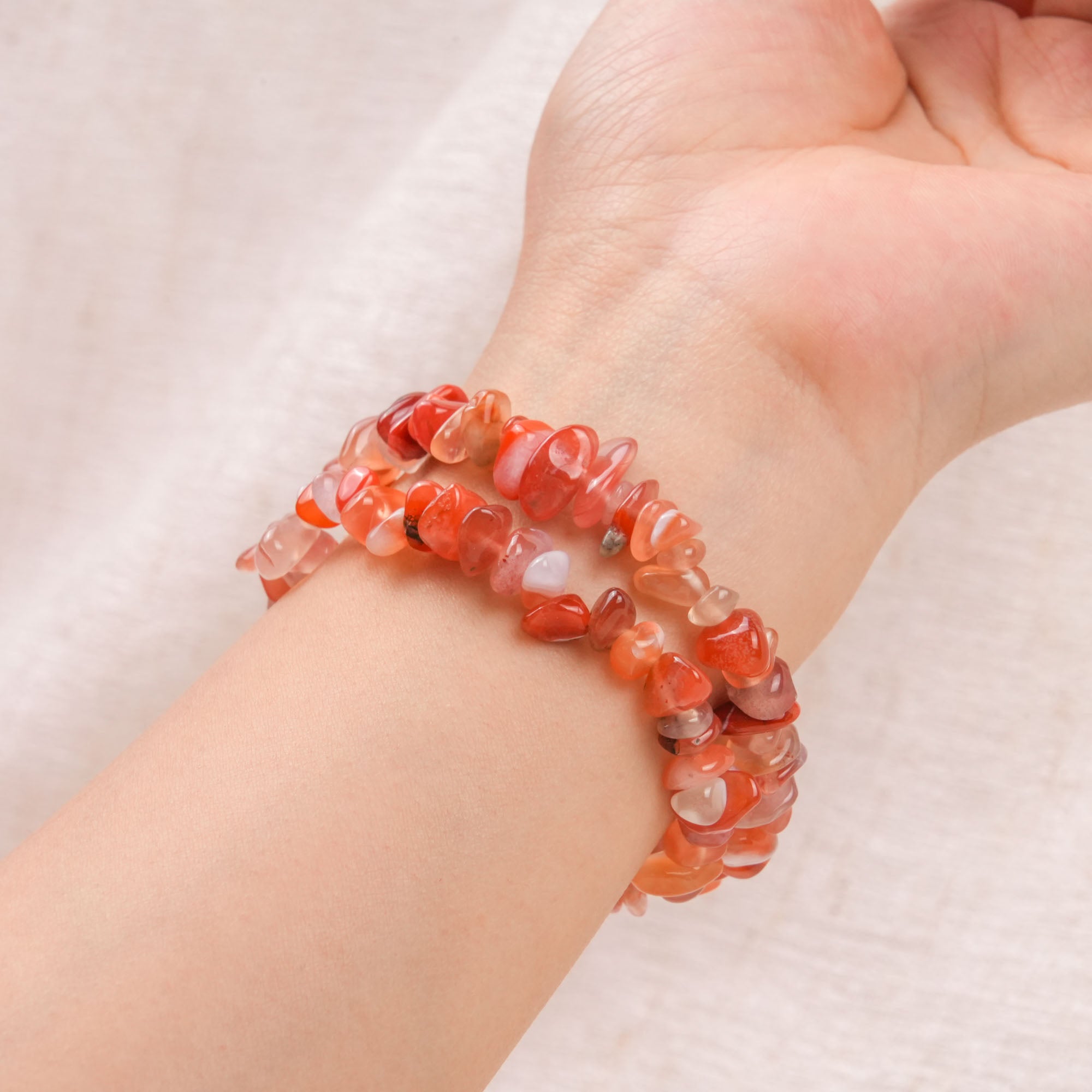 Carnelian Chip Bracelet