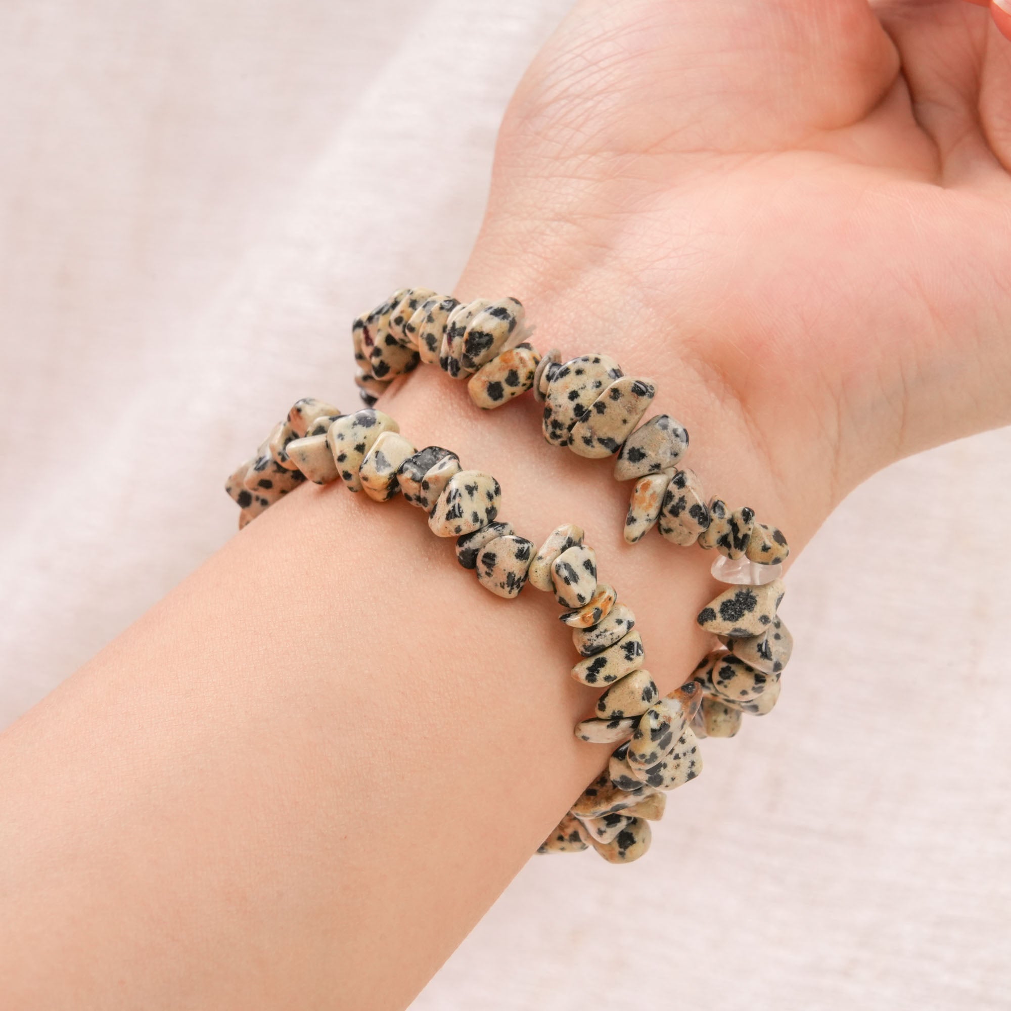 Dalmatian Jasper Chip Bracelet