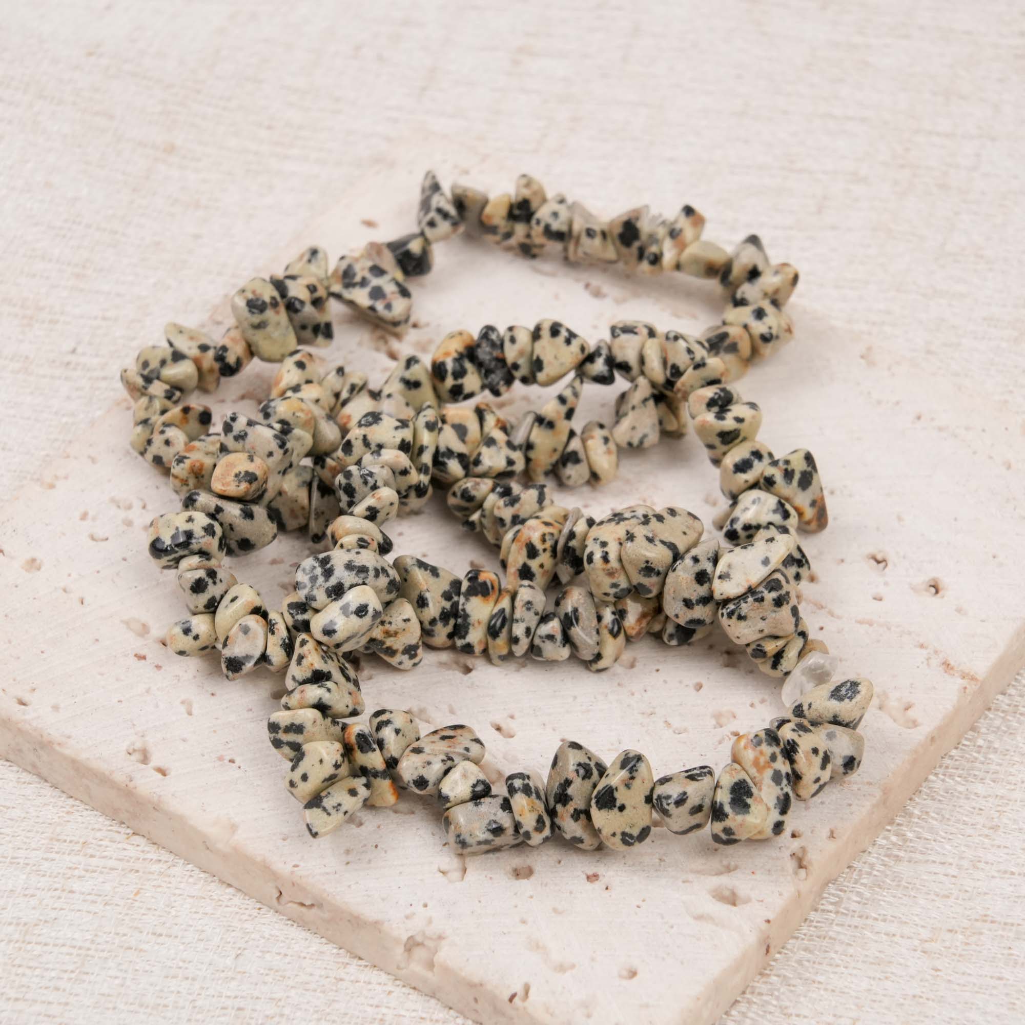 Dalmatian Jasper Chip Bracelet