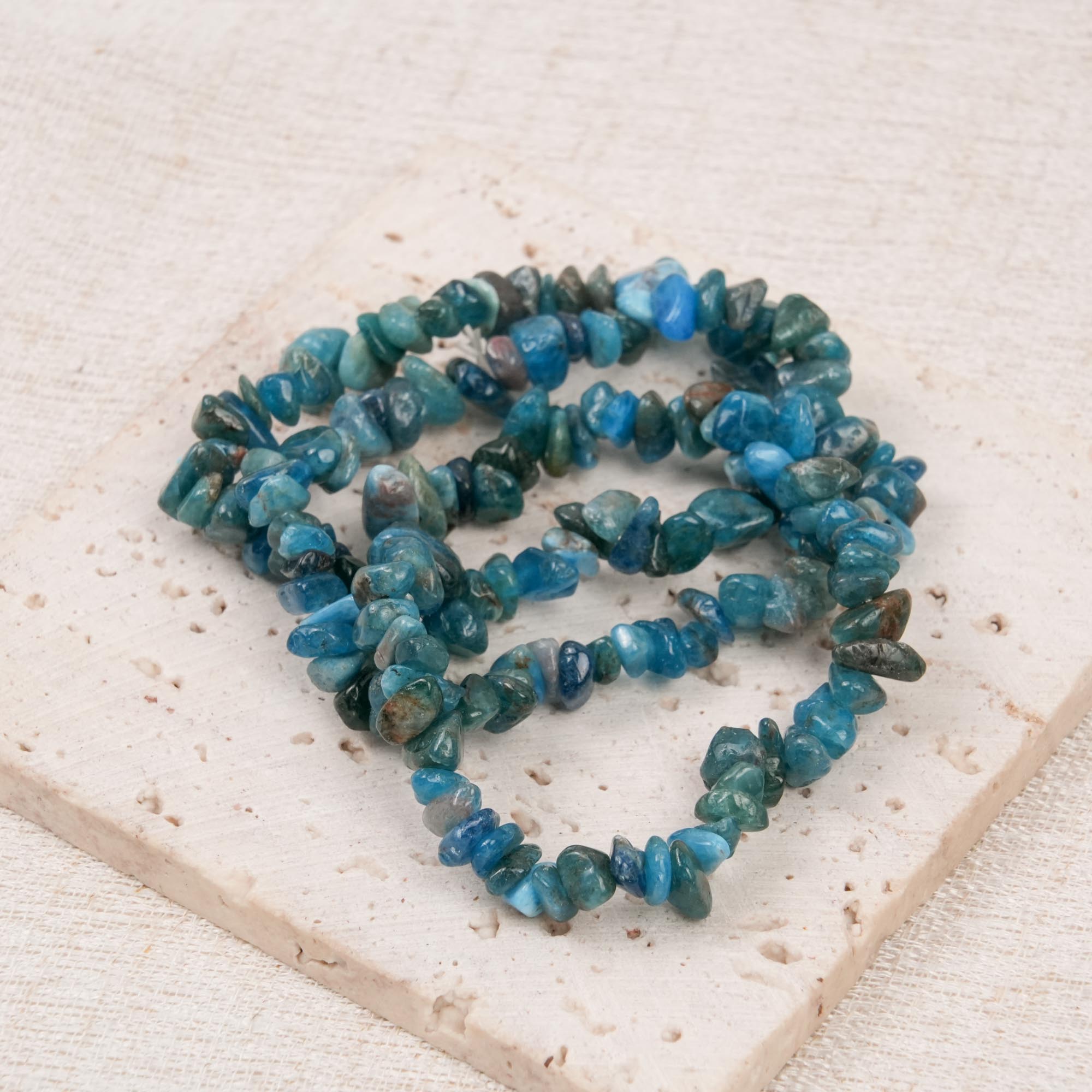Blue Apatite Chip Bracelet